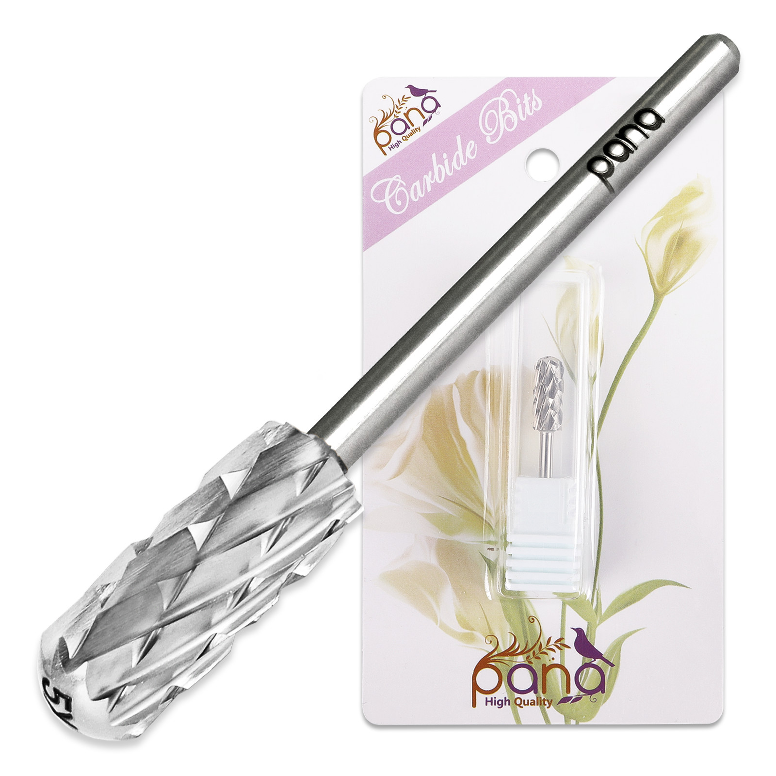 PANA 3/32" Shank Size - Smooth Top Small Barrel Silver Carbide Drill Bit (5XC)