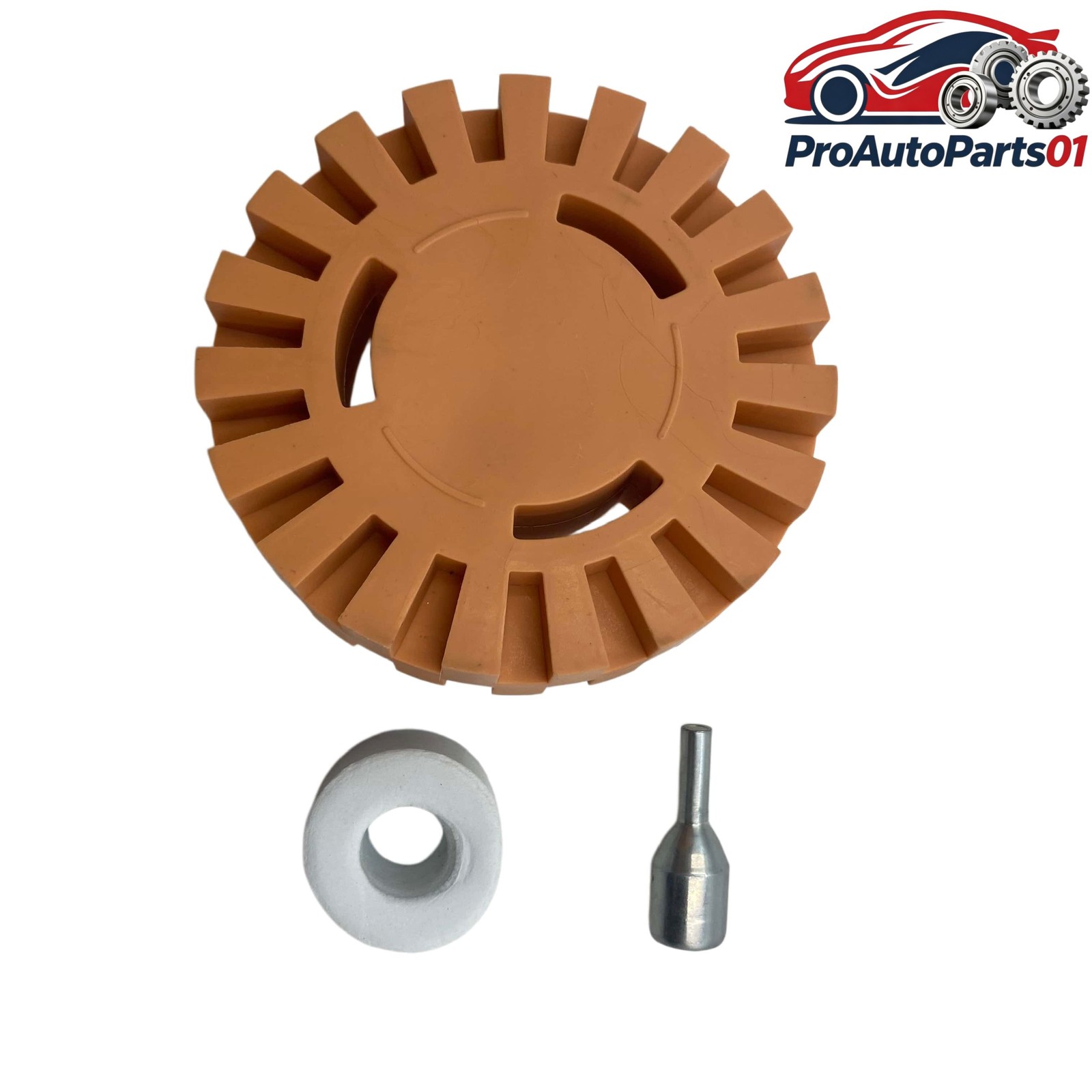 4 inch Decal Removal Eraser Wheel w/ Power Drill Arbor Adapter Rubber Pinstripe