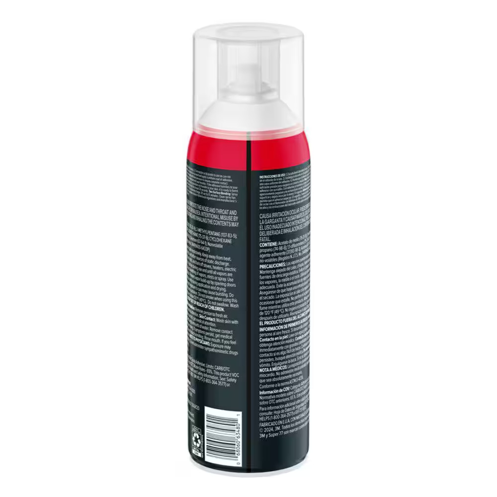 3M Super 77 Multi-Surface Spray Adhesive, 14.1 Oz., Low VOC, Quick Bond, Fast Dr