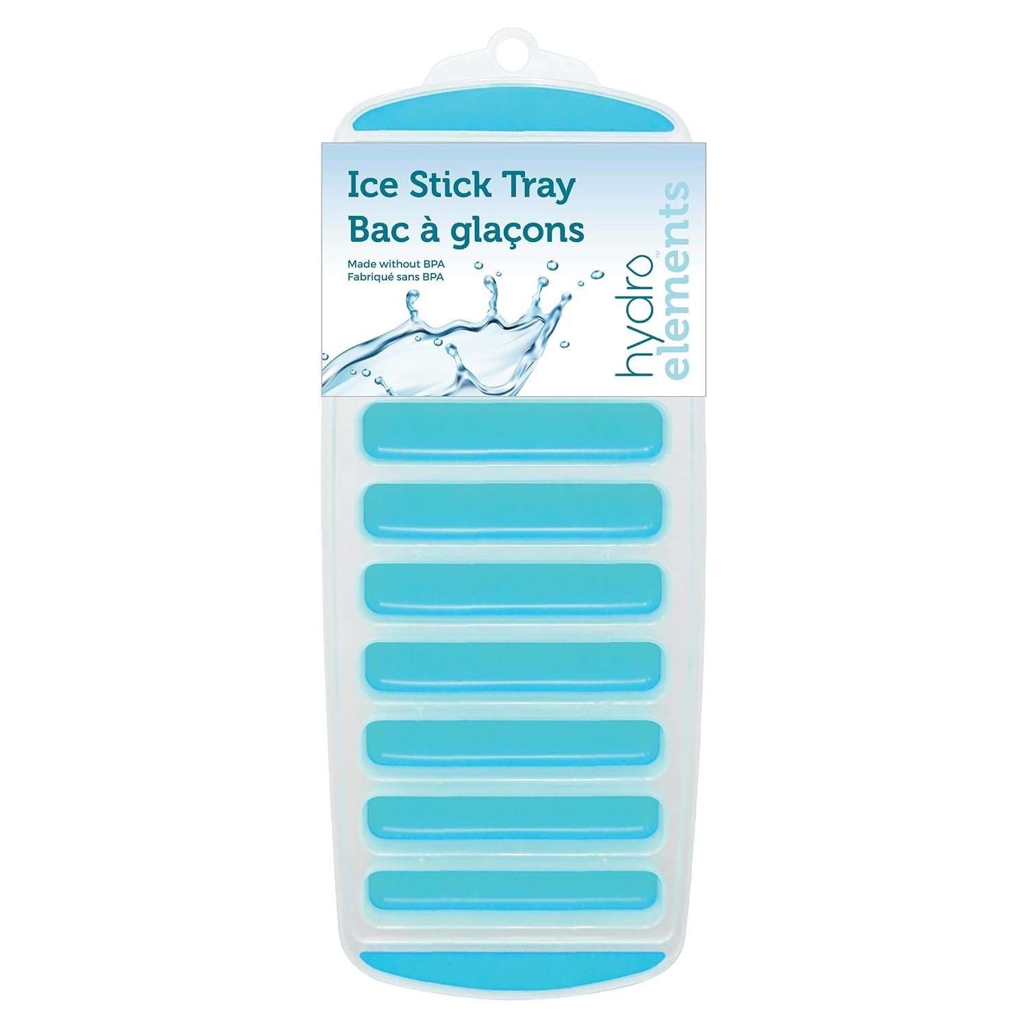 Reusable Silicone Water Bottle Ice Cube Tray Push Pop Easy Release Tray