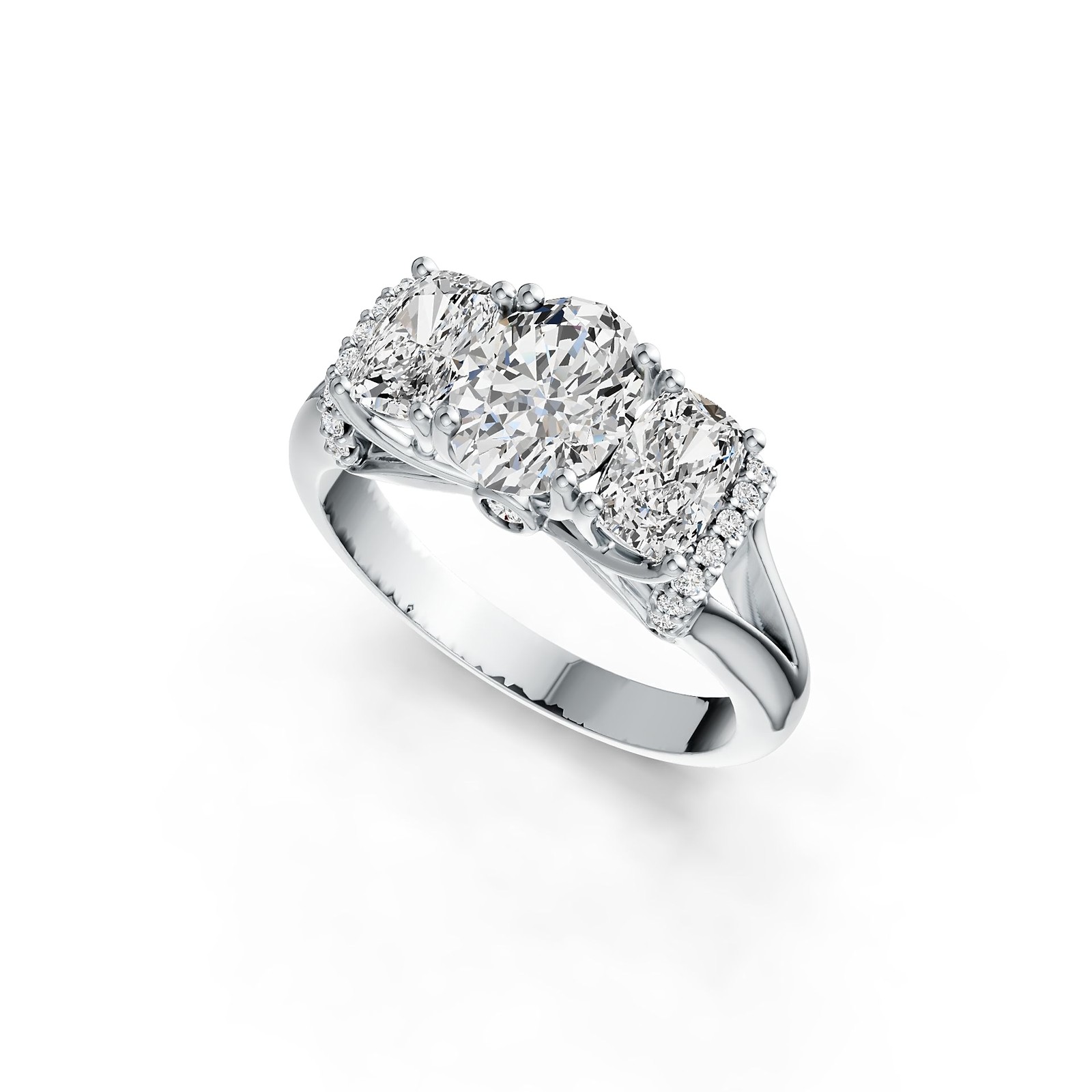 Sterling Silver Semi Mount Ring Setting Oval OV 8X6mm CU 6X4mm