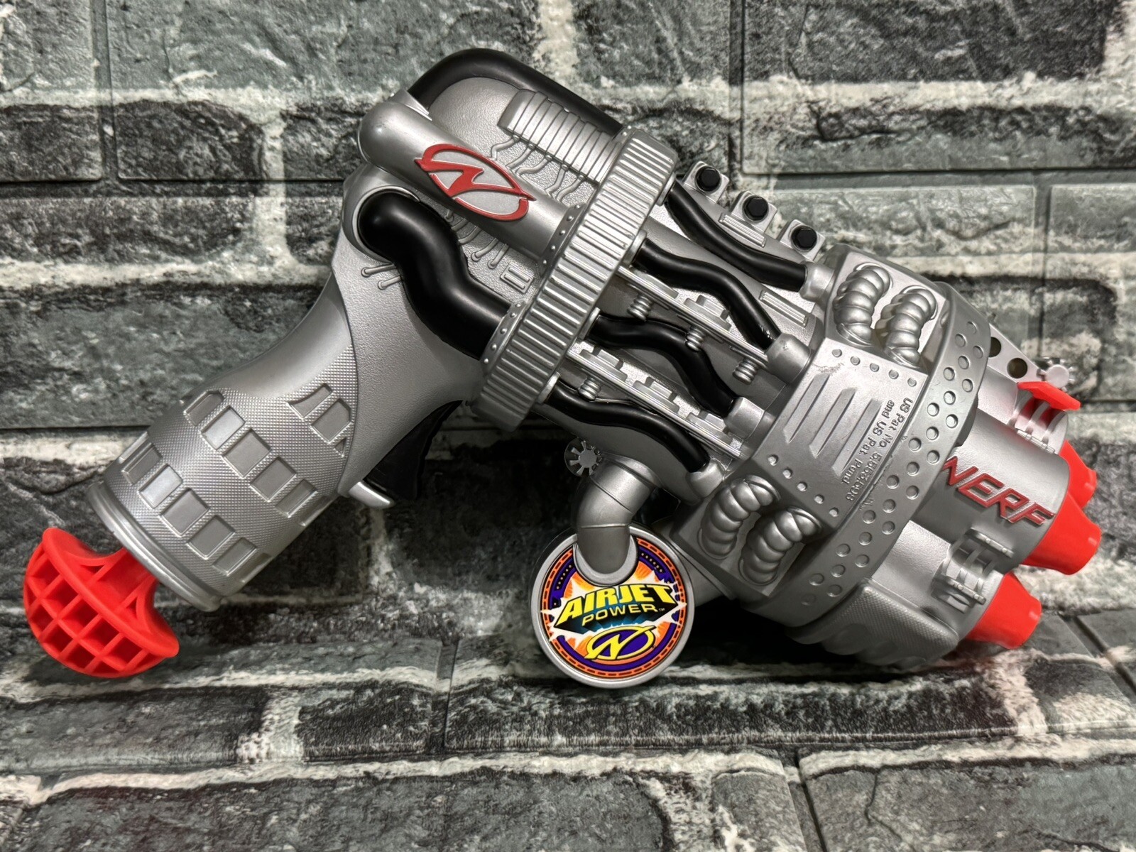 Vintage Nerf Lightnin' Blitz, 1999 AirJet Power Nerf Blaster Great Condition