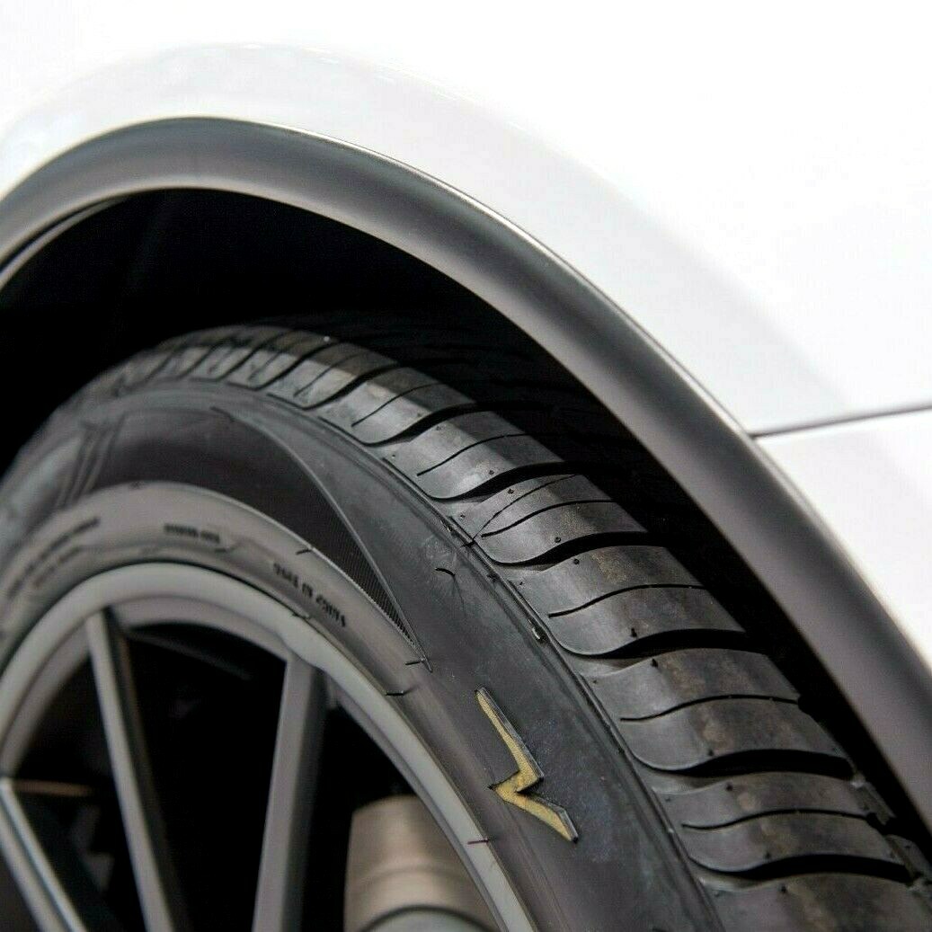 1" Wide Black Flexible Wheel Well Extruded Trim Molding | 25' Roll | #TCM10025
