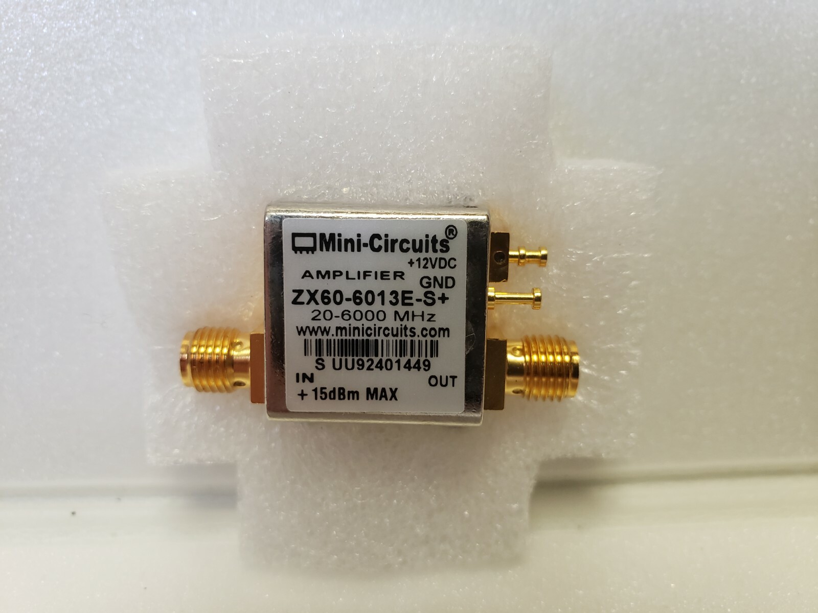 Mini-Circuits ZX60-6013E-S+ 20-6000MHz 50Ohm SMA RF Coaxial Amplifier