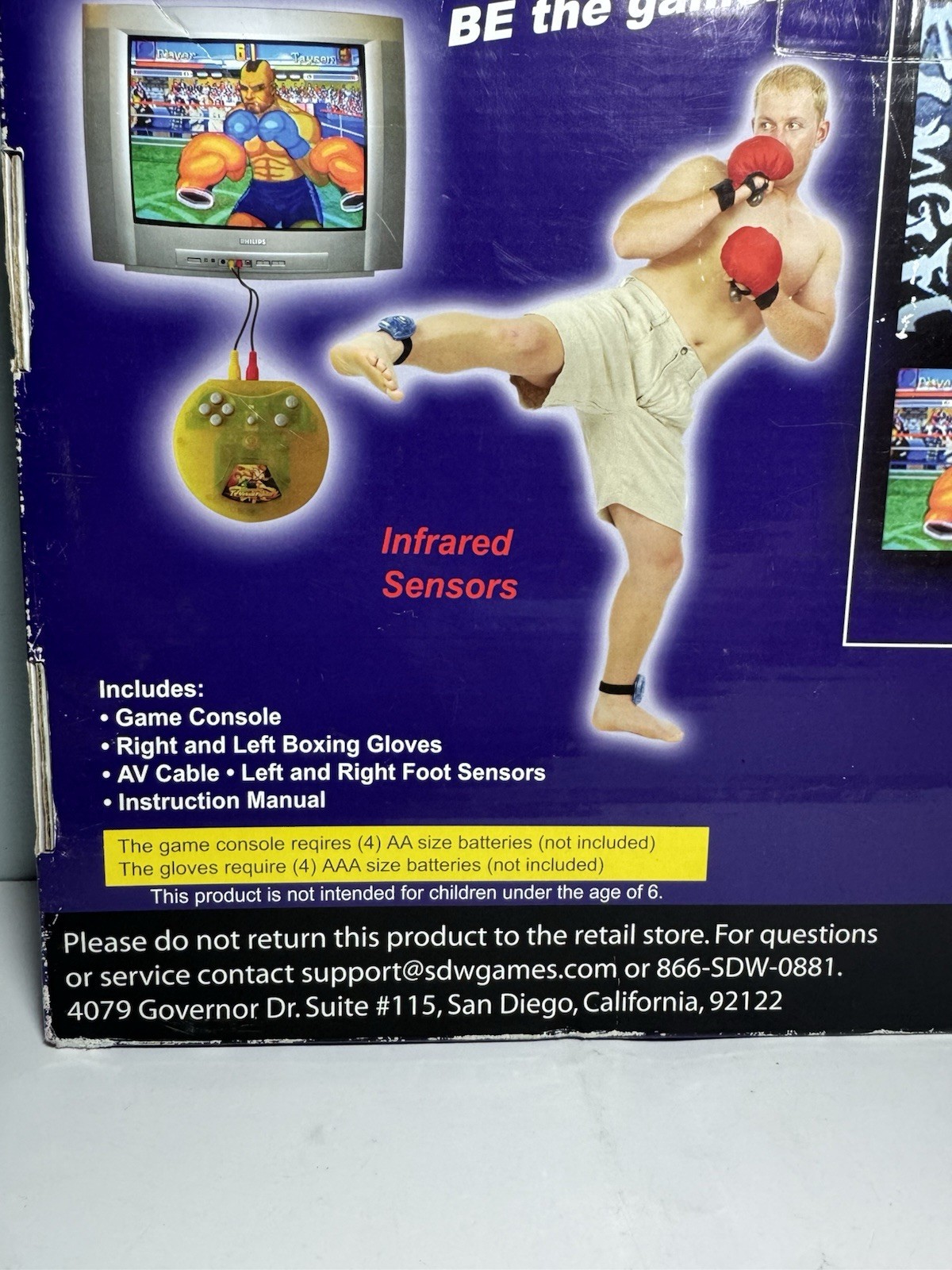 Vintage SDW Games Virtual Kickboxing Plug N Play - Complete Tested & Working