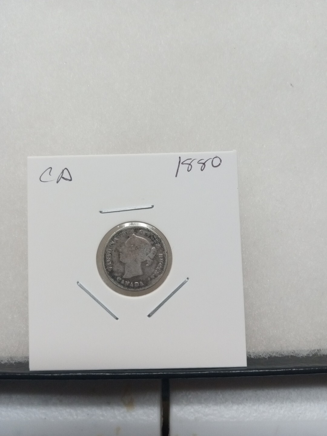 1880 Canada Silver (.925) 5 Cents - Canadian Coin