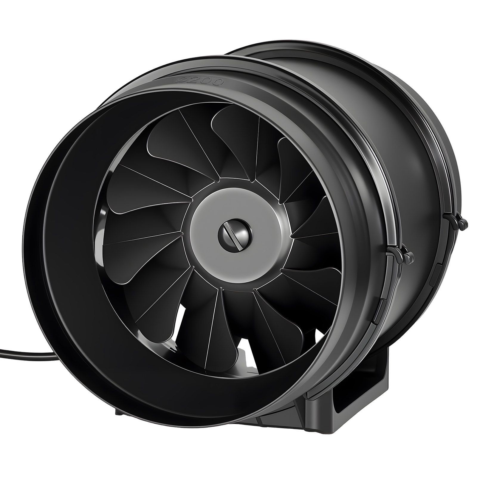 8in Inline Ventilation Fan 180CFM Carbon Filter Kit Speed Adjustable