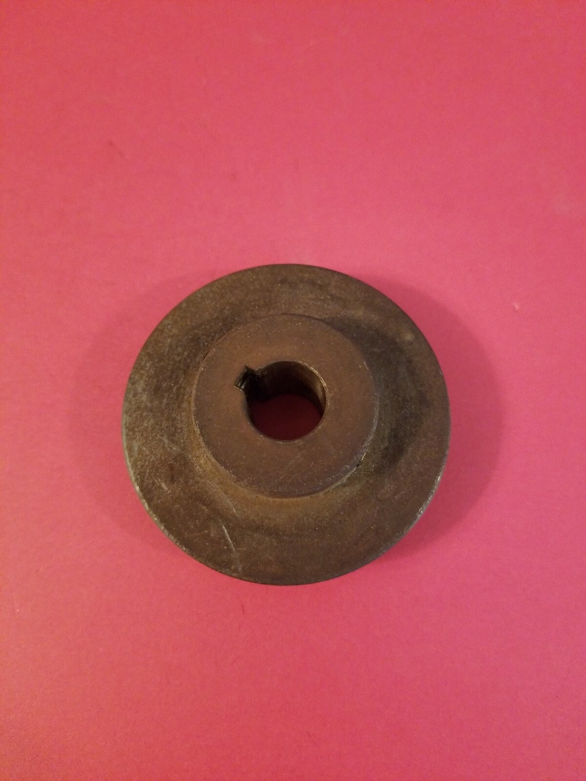 STEEL 2 11/16" DIAMETER 5/8" SHAFT PULLEY, USED -FREE SHIPPING-