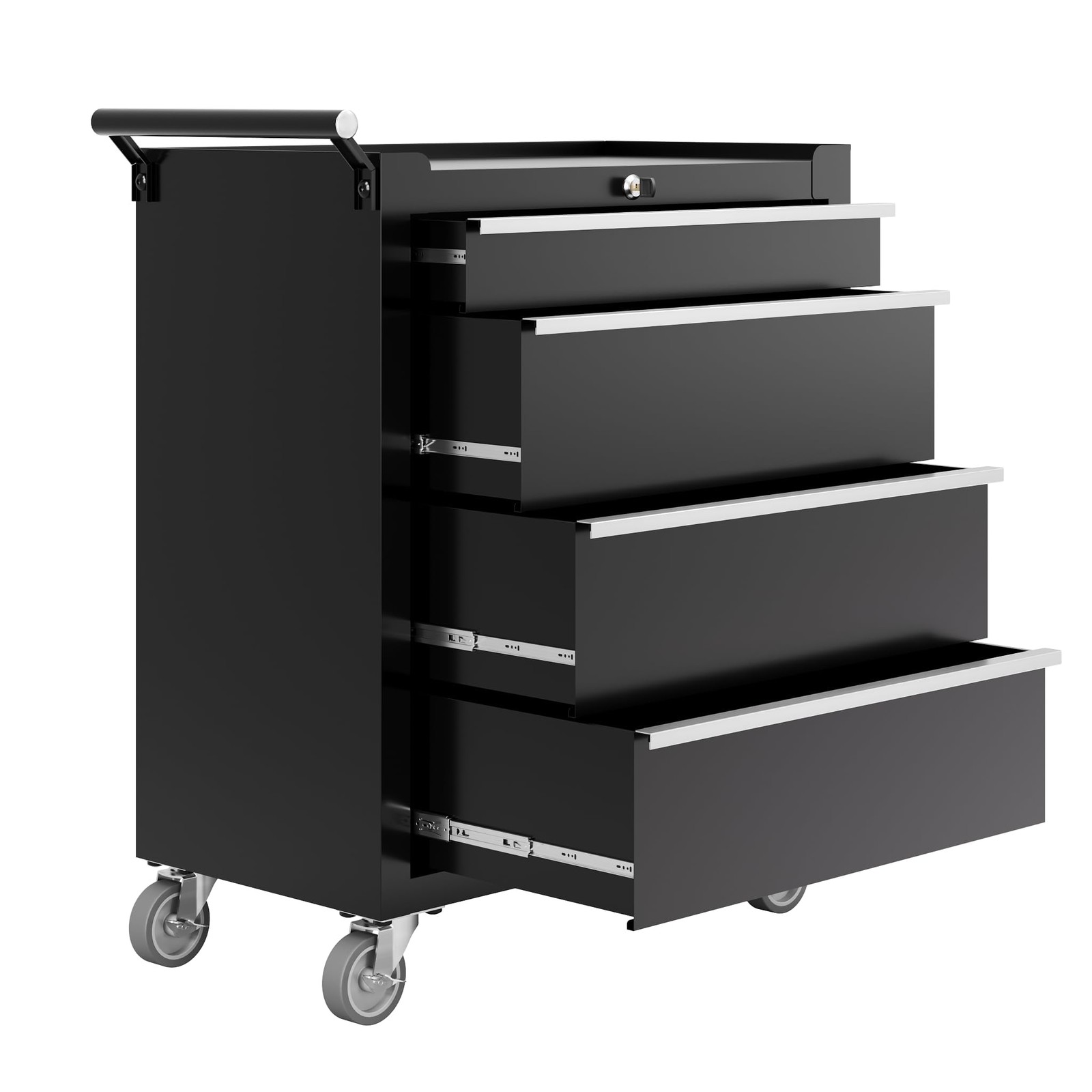 4 Drawer Heavy Duty Rolling Tool Chest ,Tool Storage Cabinet Toolbox Organizer