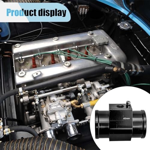 3PCS Auto Water Temp Joint Pipe, Aluminum Sensor Gauge Radiator Hose 40MM