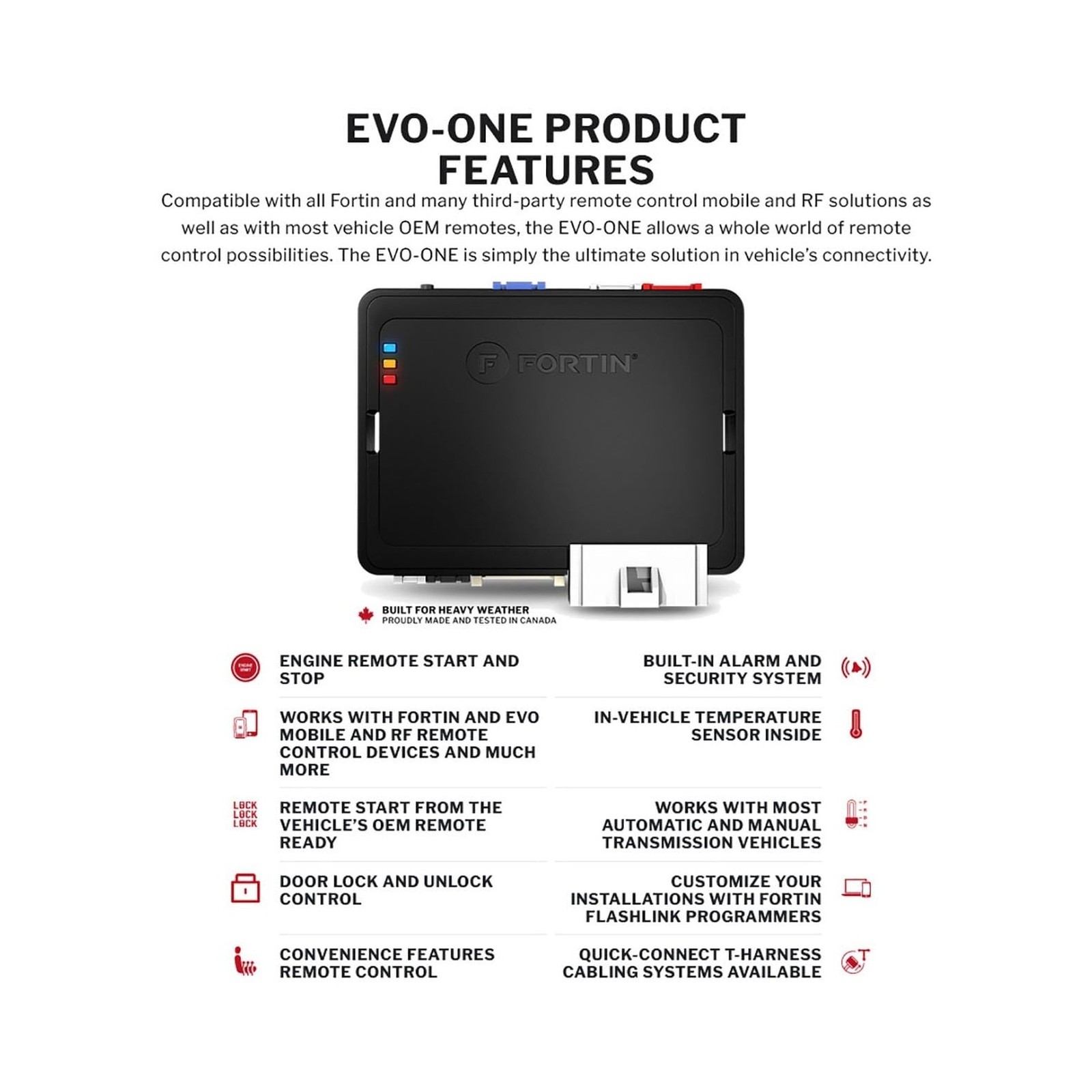 Fortin EVO-ONE EVO-ONE All-in-One Remote Start, Security & Data Interface