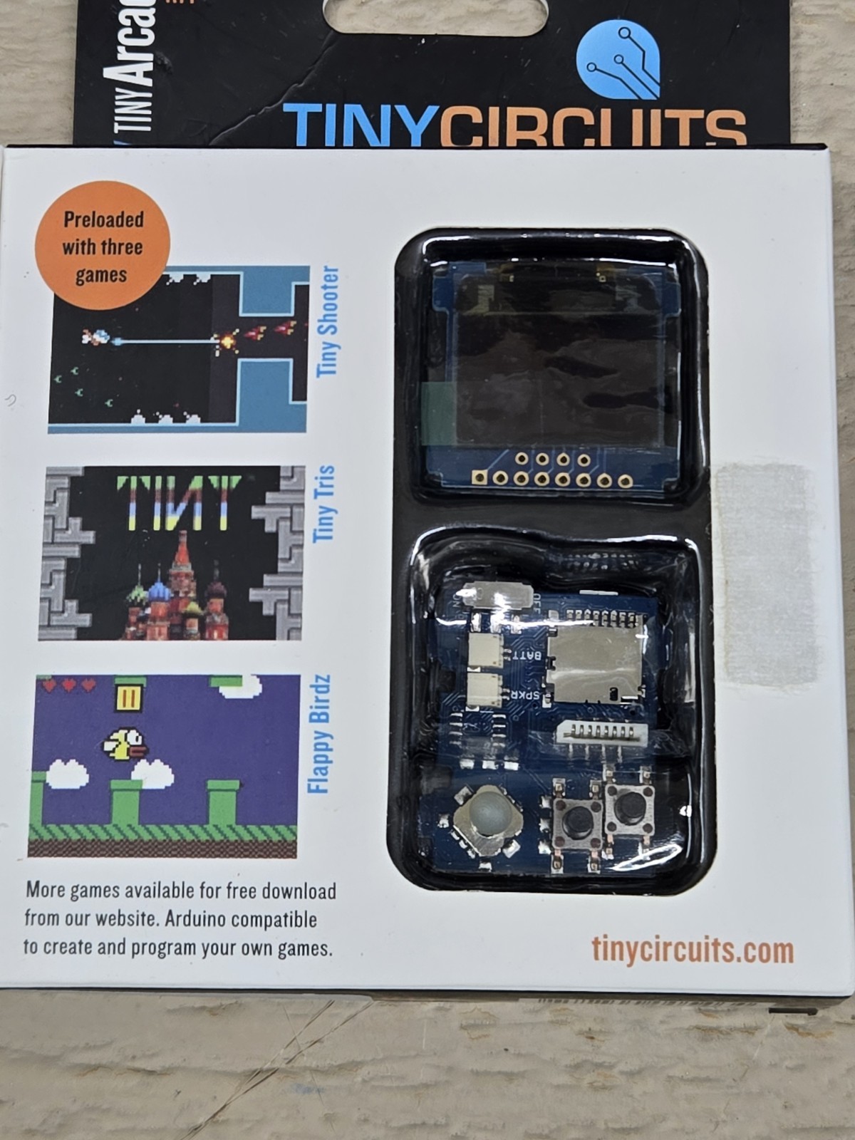 TinyCircuit Tiny Arcade DIY Kit NEW