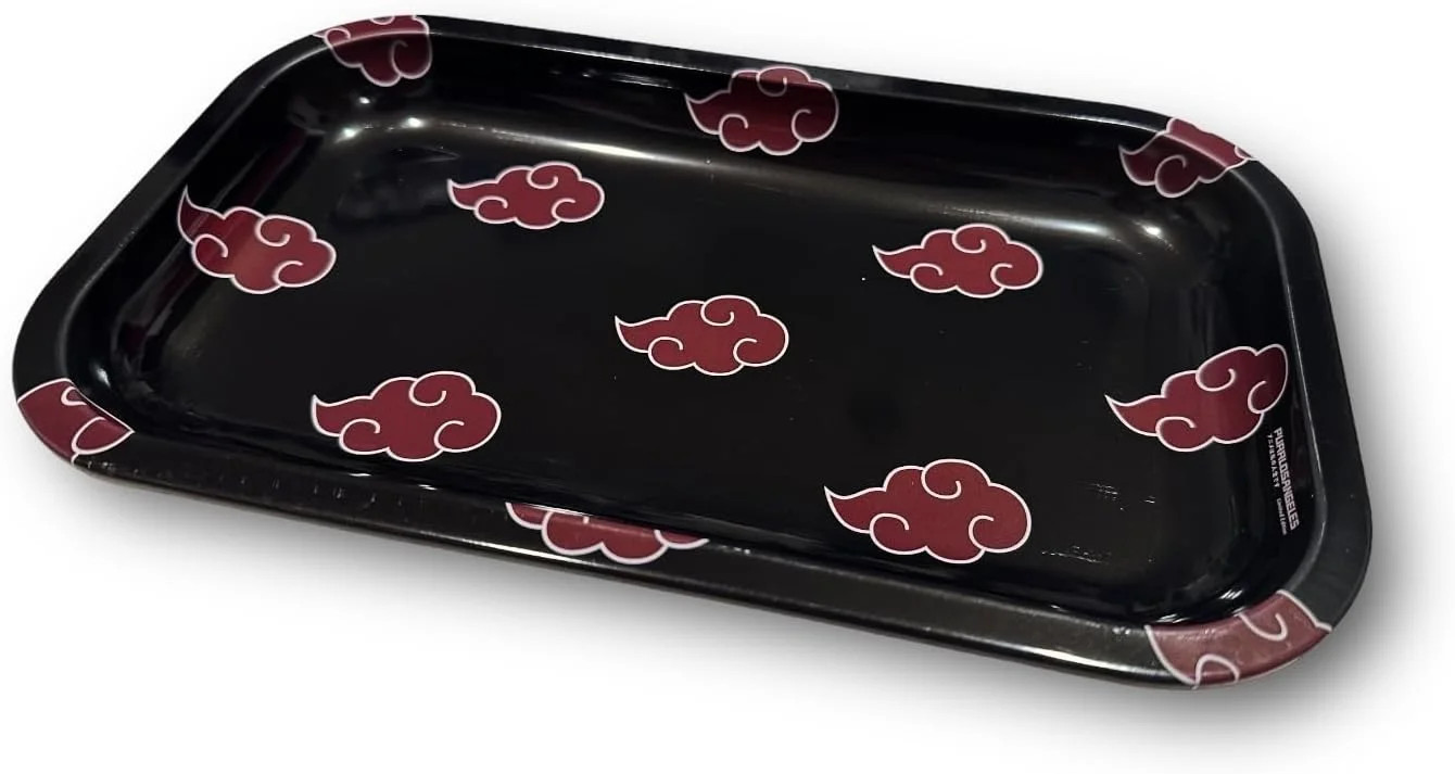 Anime Rolling Tray 11X7 Anime Ash Tray Premium Metal Gold Plating Jewelry Decora