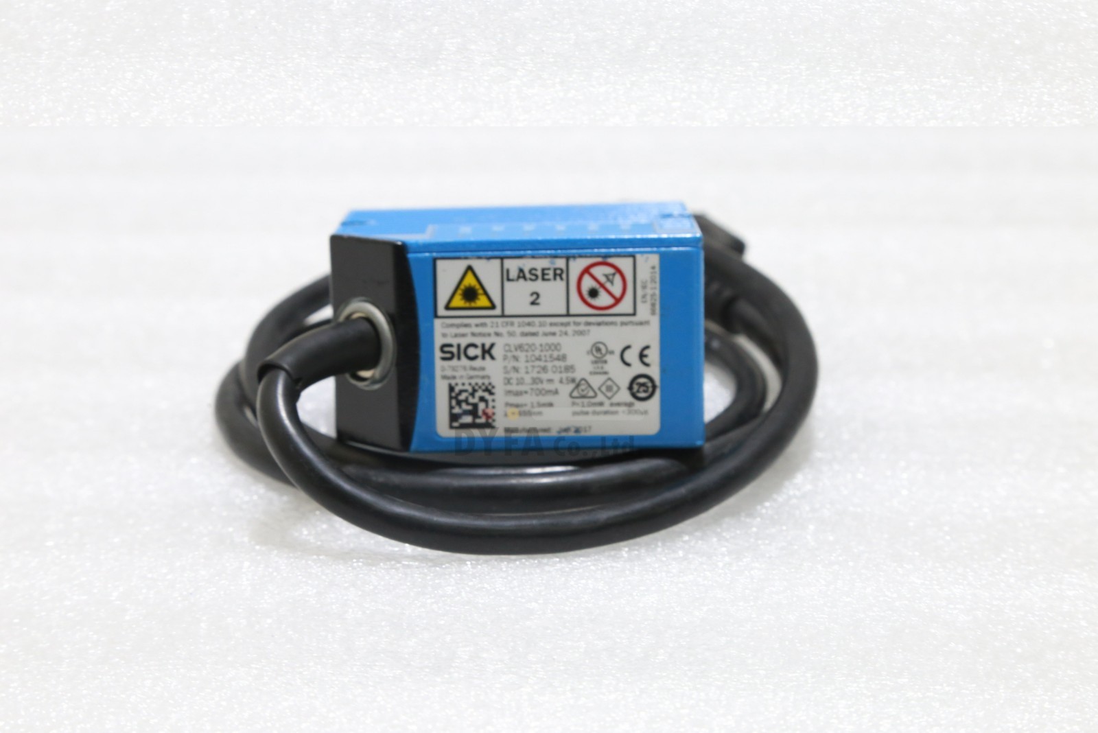 SICK Used CLV620-1000 Fixed Mount Laser Barcode Scanner Reader OPT-I-1011=9L27