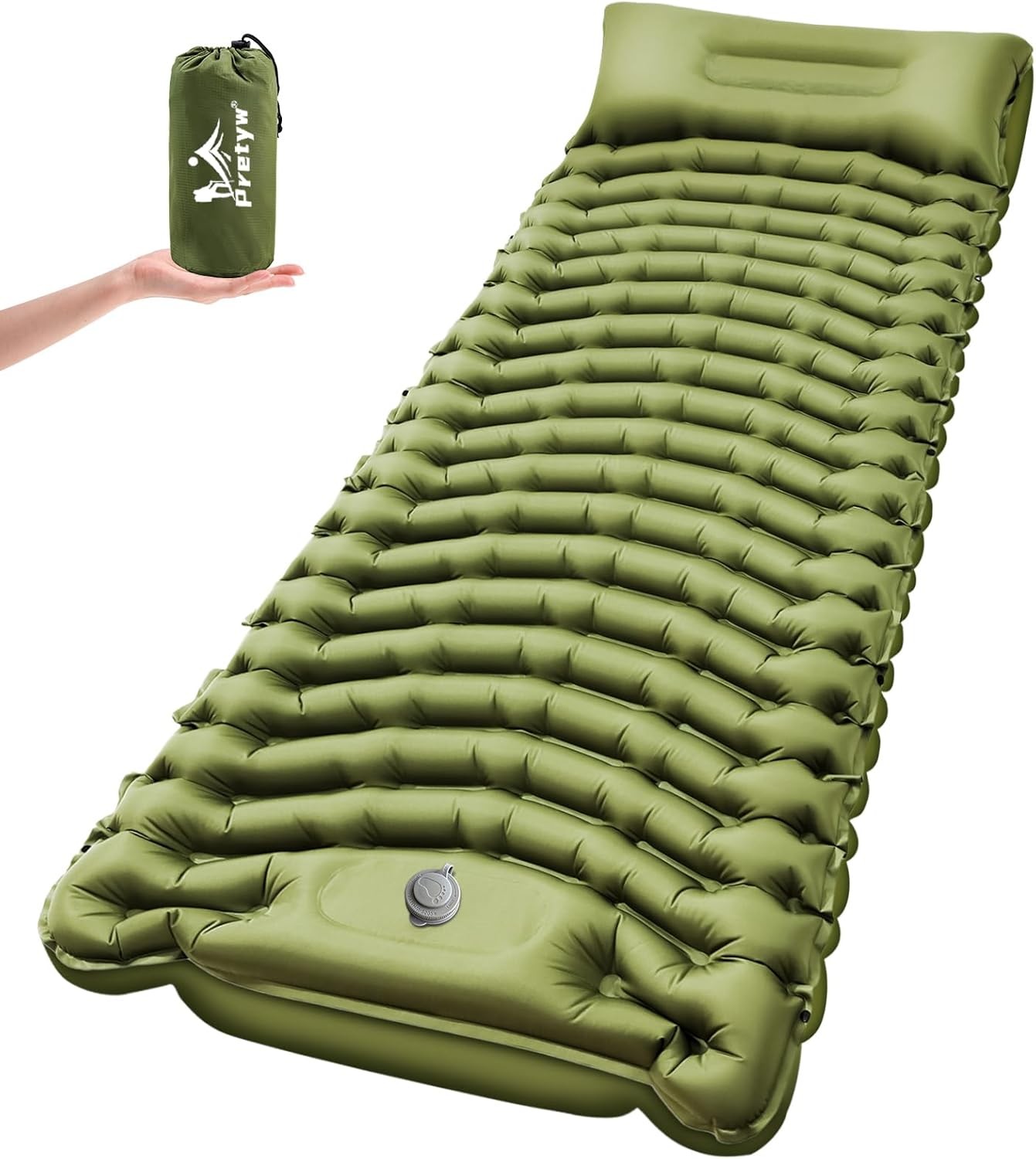 Ultralight Camping Sleeping Pad with Pillow and Pump