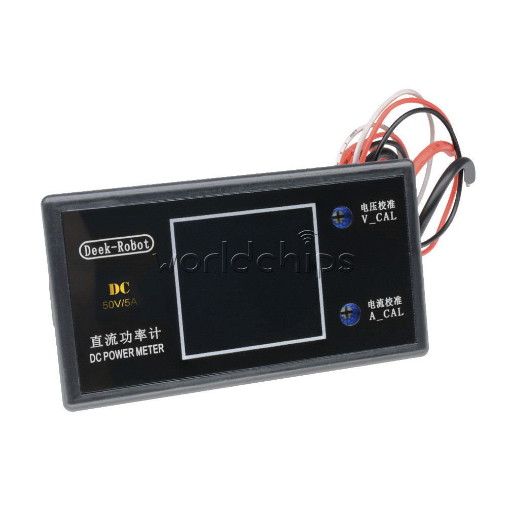 Digital DC 50V 5A 250W LCD Display Voltmeter Wattmeter Volt Current Power Tester
