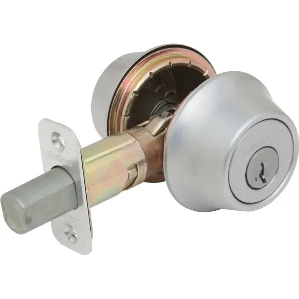 Kwikset® Smartkey 665 Double Cylinder Deadbolt W/ Pin And Tumbler (Satin Chrome)