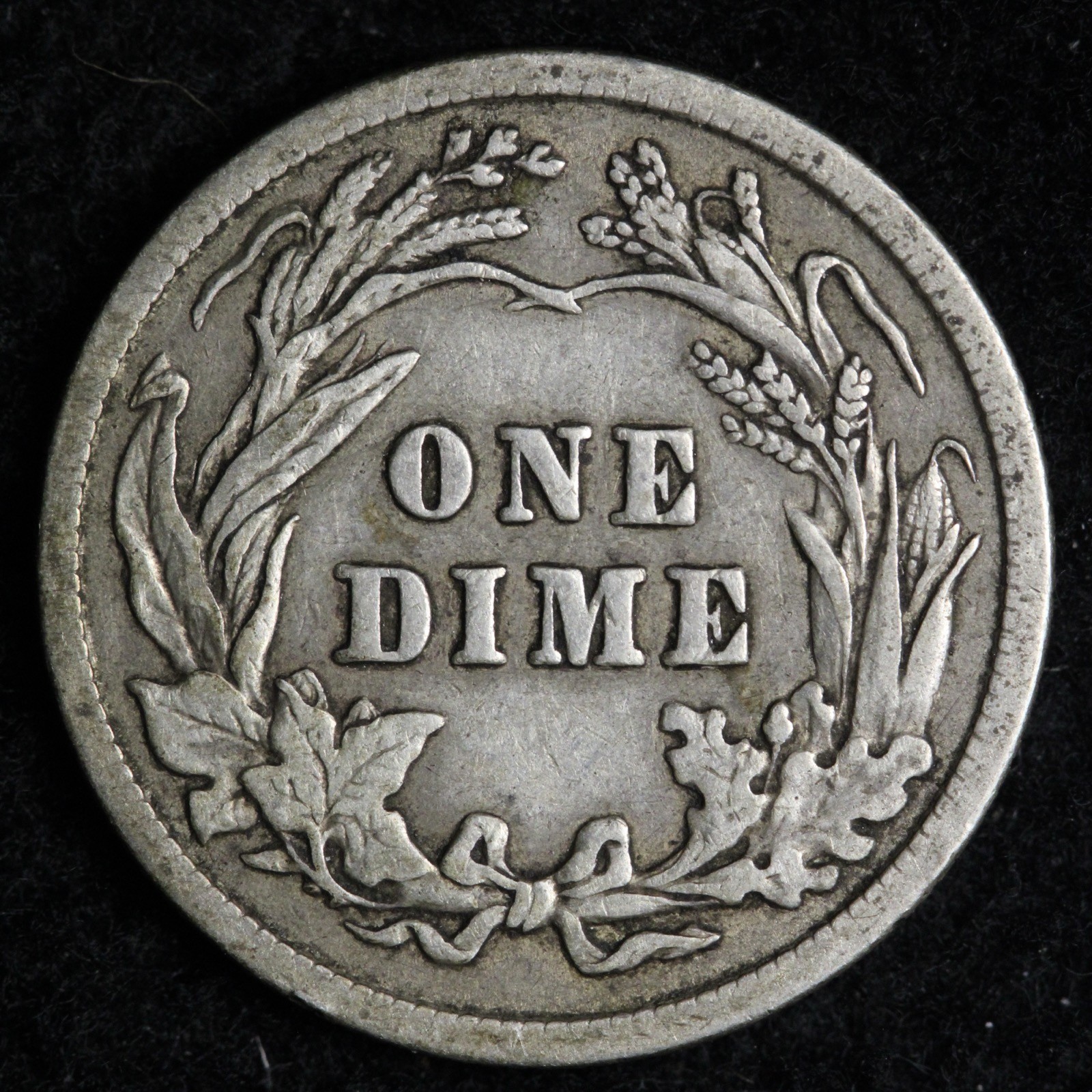 1909 Barber Silver Dime XF E269 QRCM