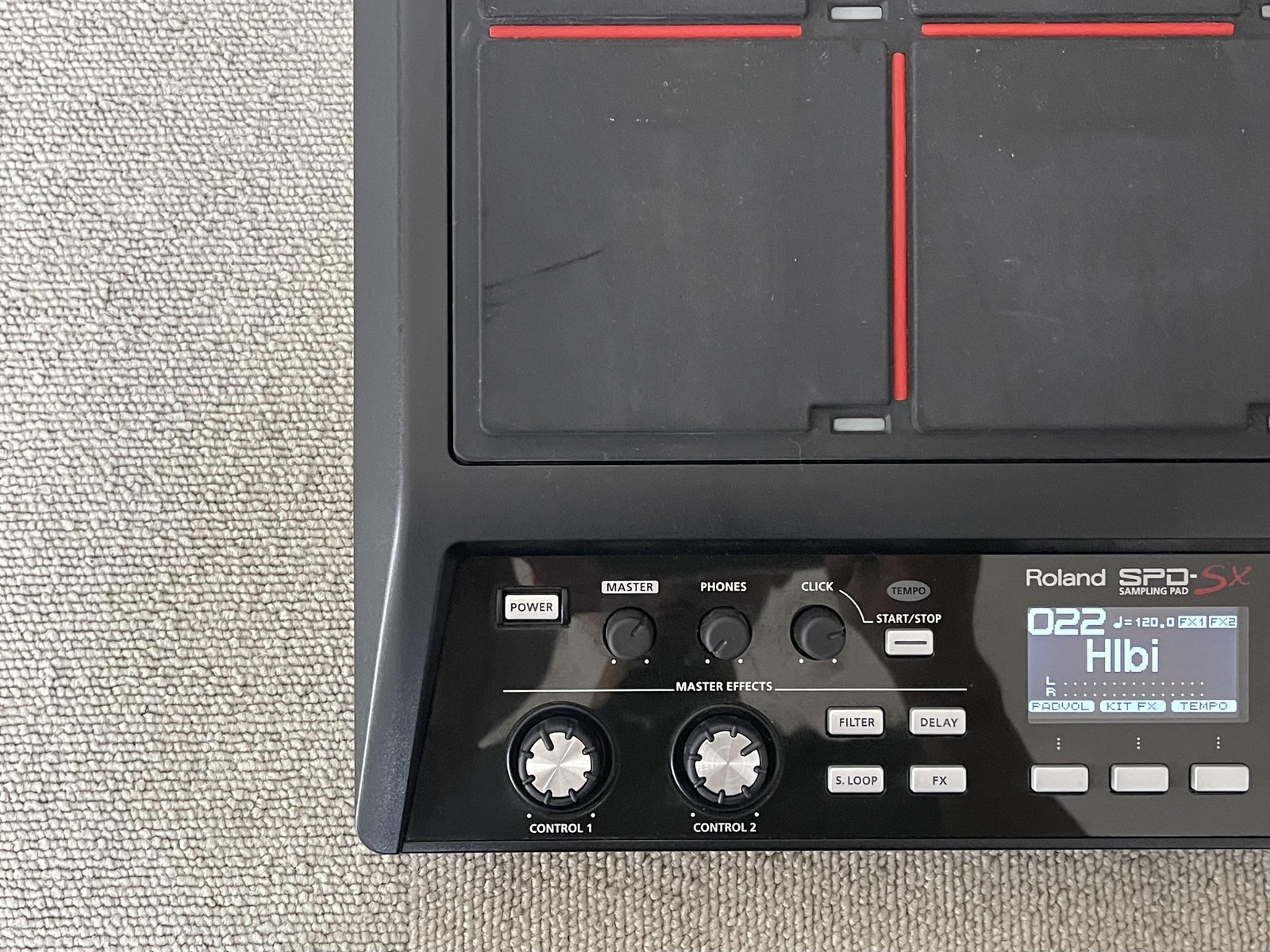 Roland SPD-SX Sampling Pad 9-Pad Digital Percussion MIDI USB Tested Working
