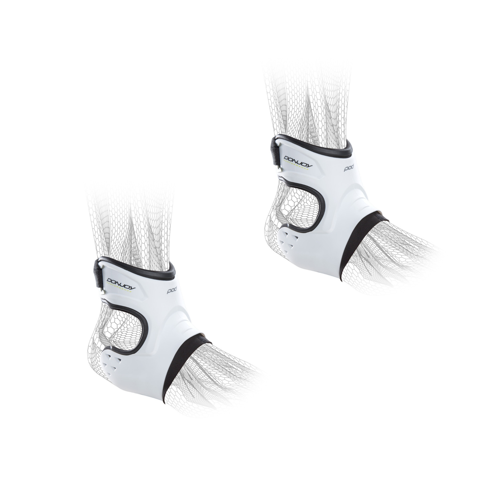 DonJoy Performance POD Ankle Brace Pair Right and Left in White Medium Bundle