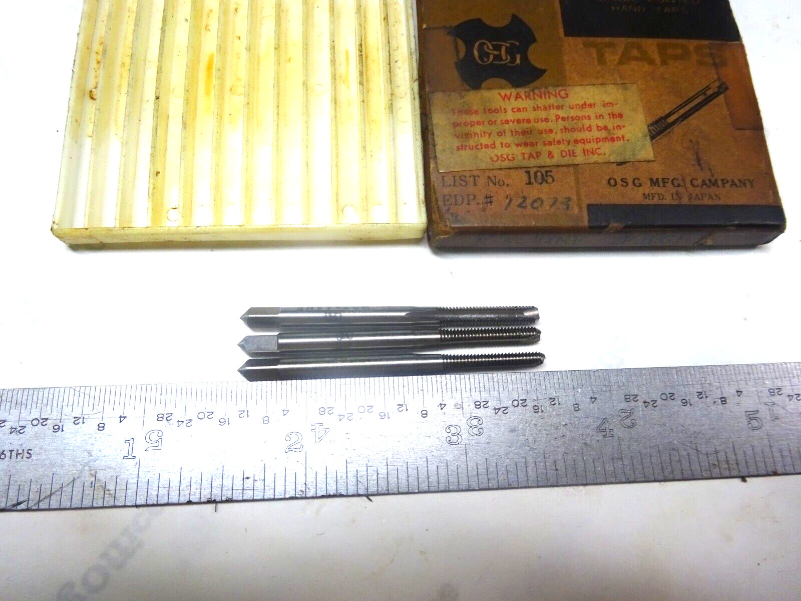 3- NEW OSG  # 5-44 GH2  2 FLUTE BOTTOMING TAPS