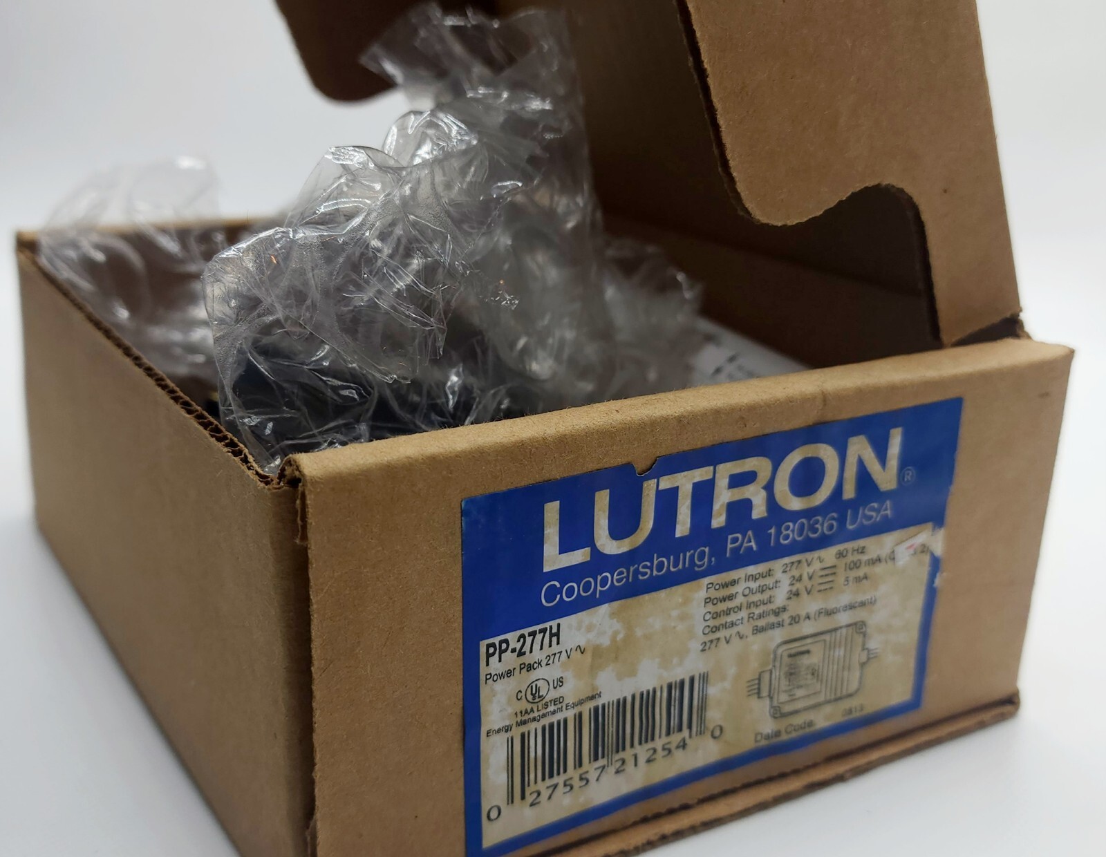 New Lutron PP-277H Power Pack 277V Input 60Hz 20 Amp Ballast