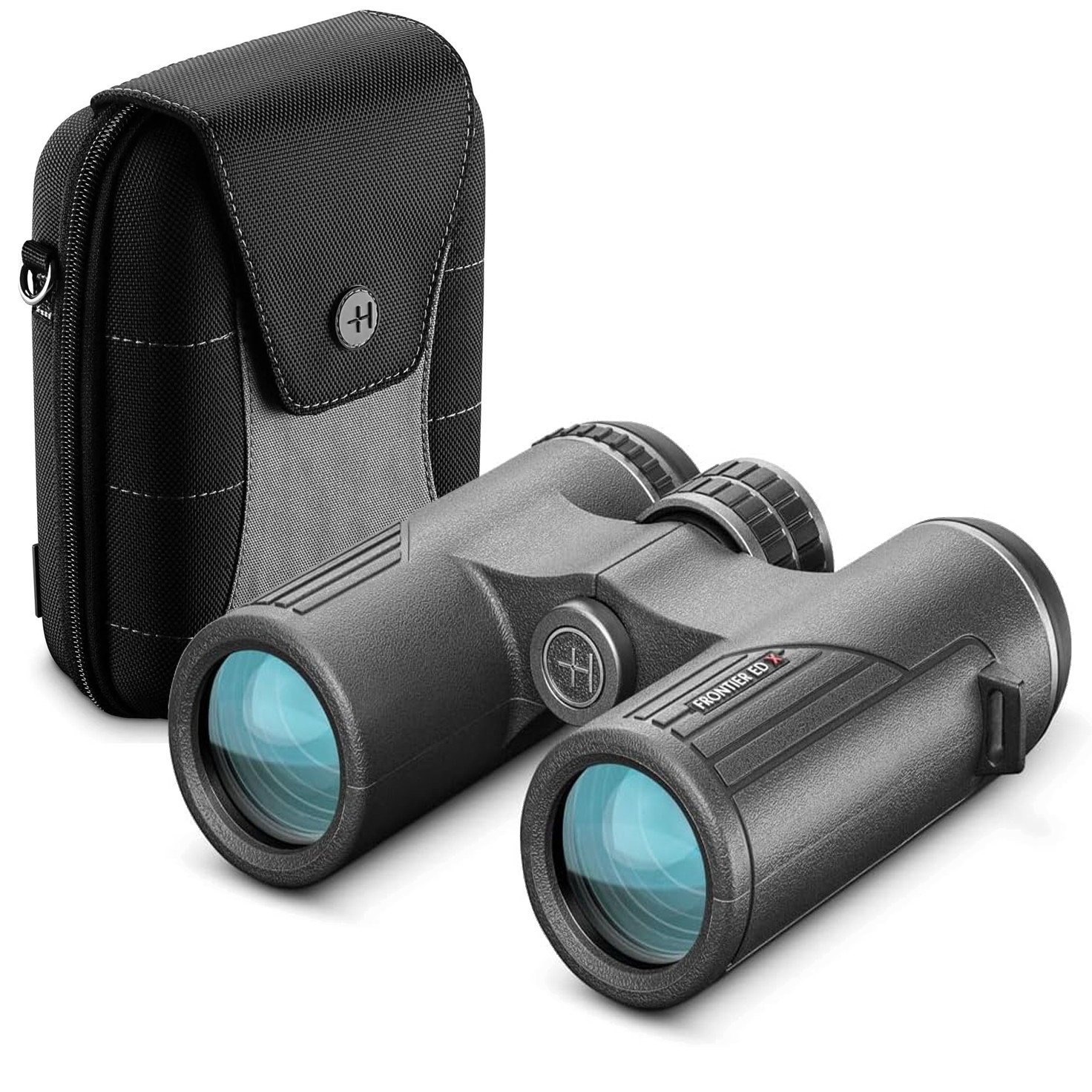 HAWKE 10x32 Binoculars, Frontier ED X Waterproof w/ Carry Case (38408) - Gray