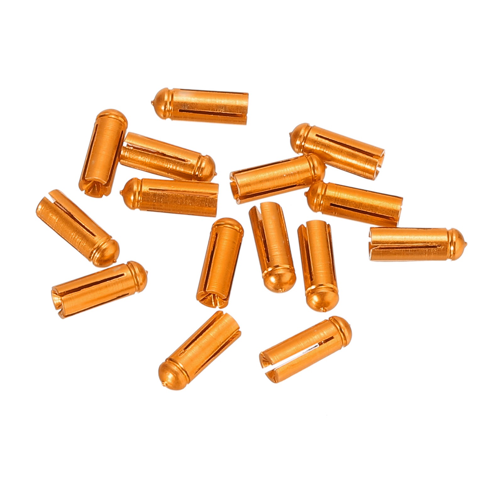 15Pcs Dart Flight Protectors Aluminum Dart Accessories, Gold Tone
