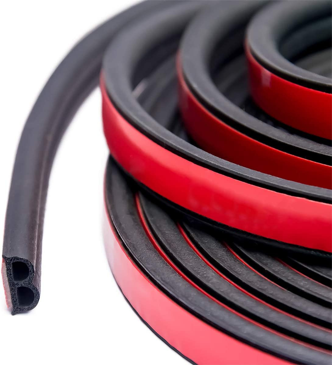 33Ft Universal Self Adhesive Weather Seal Strip for Car, 51/100 Inch Wide X 1/5
