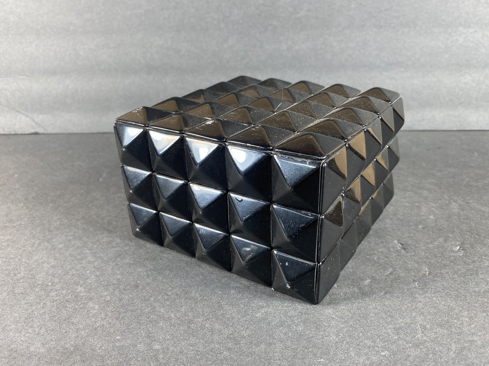 Decorative Geometric Style Black Decor Box