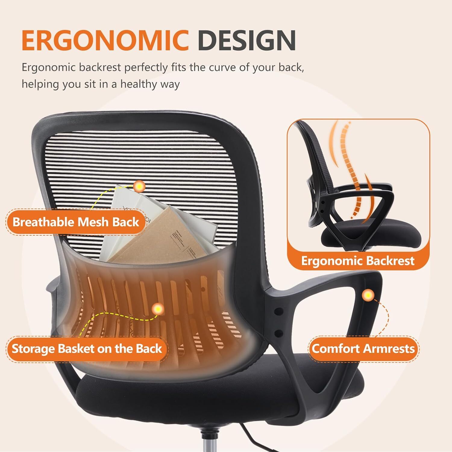 Adjustable Drafting Chair Tall Home Office Ergonomic Standing Desk Chairs