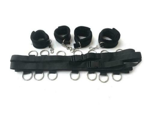 Bondage Bed Restraint Strap Handcuffs Ankle Cuffs Couples Roleplay BDSM Adults