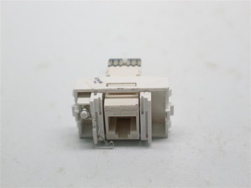 Lot 2pcs Schneider 8431SRJ6_WE 8431SRJ6WE Data Outlet Module with Shutter