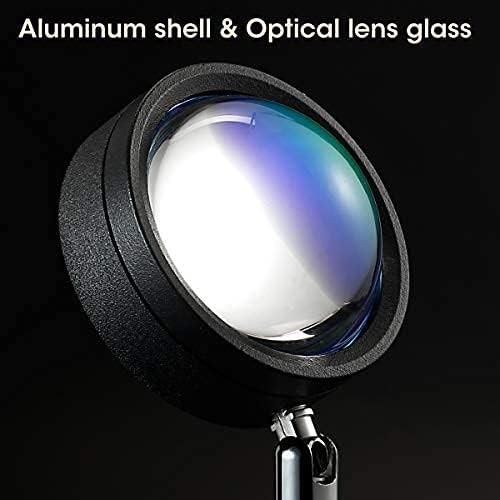 Sunset Lamp Projector, Rainbow Projection Led Lights with Remote, 16 Colors Mult