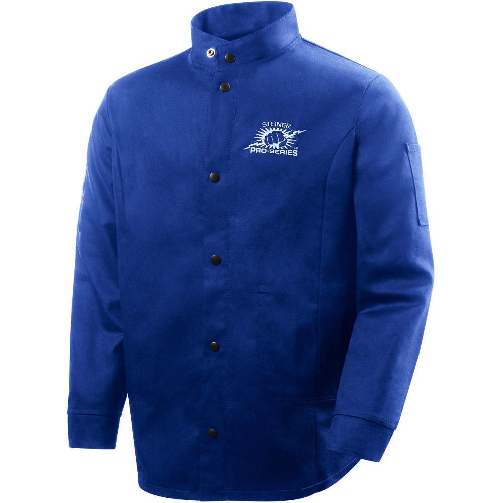 STEINER  Welding Jacket,30",Blue,S,9FR 388X62