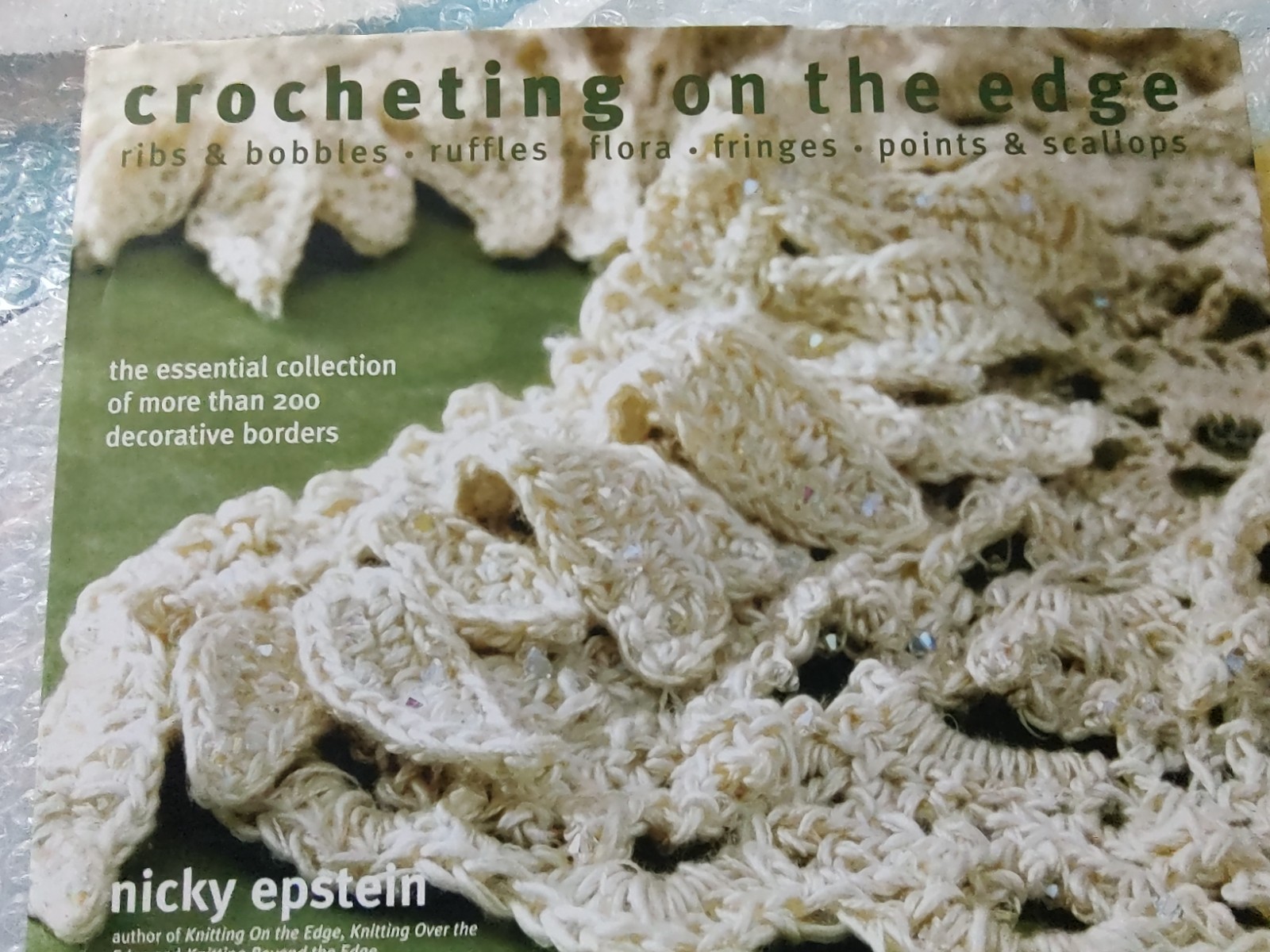 Crochet Borders Edgings Pattern Book Illustrated Guide Lace Trim Designs Craft