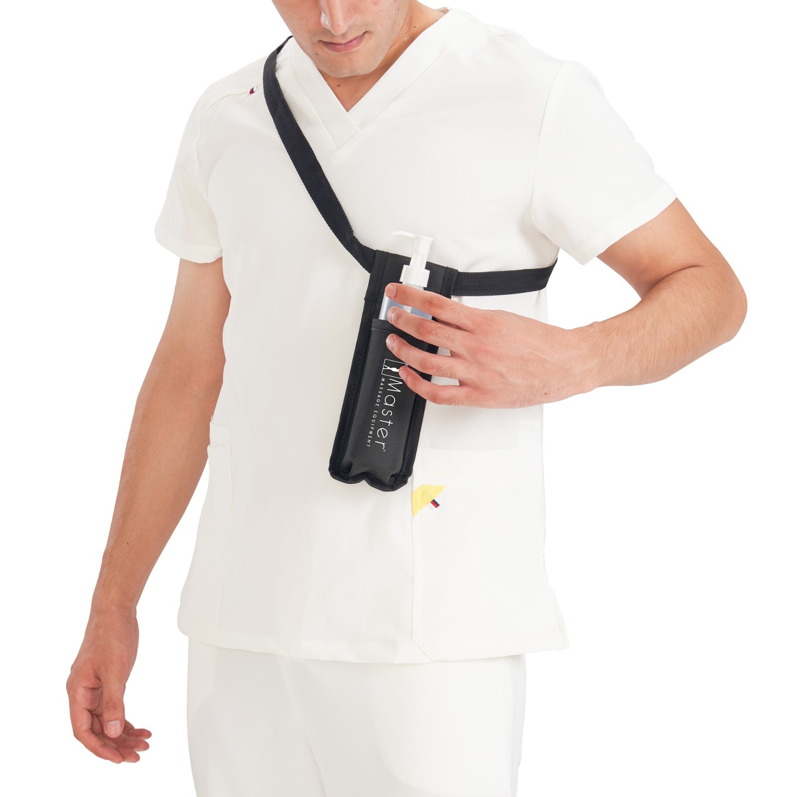 Master Massage Single Bottle Massage Oil Holster Includes One 8oz Refill Bottle