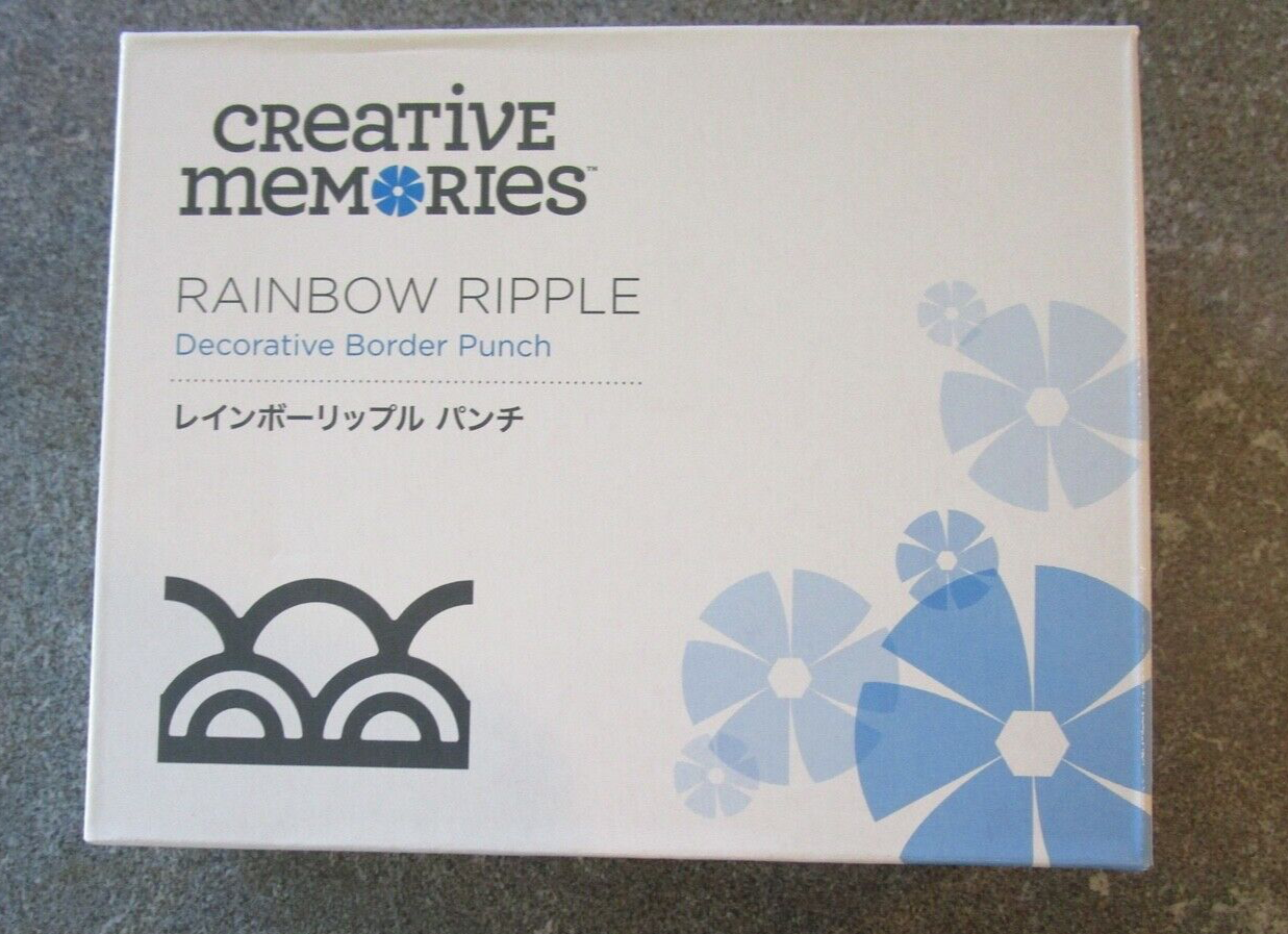 Creative Memories RAINBOW RIPPLE Decorative Border Punch - NEW