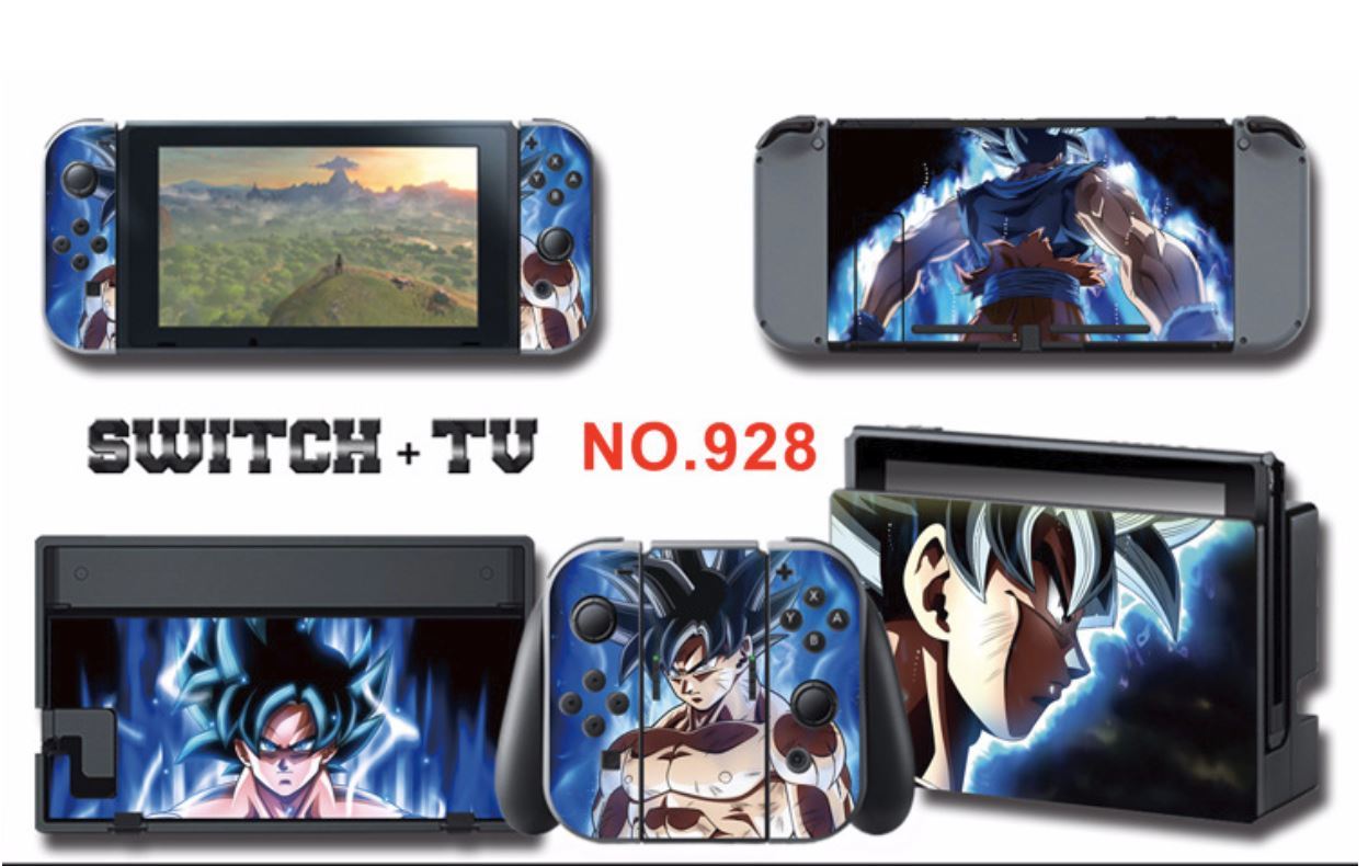 Vinyl Decal Skin Sticker Protector Nintendo Switch Dragon Ball Super Goku #928