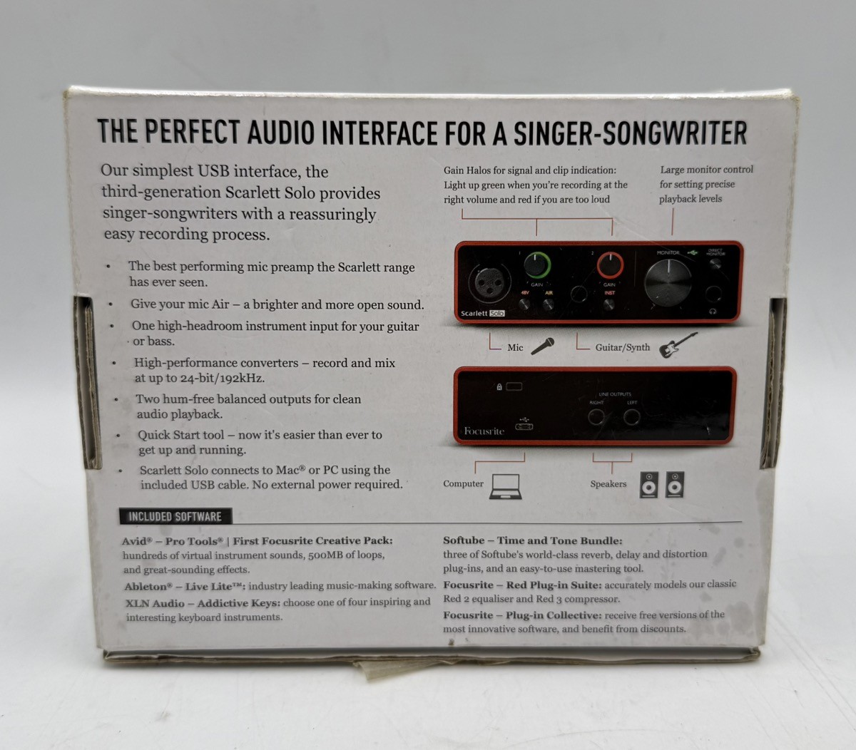 FOCUSRITE SCARLETT SOLO 3RD GEN USB AUDIO INTERFACE (CP2020222)