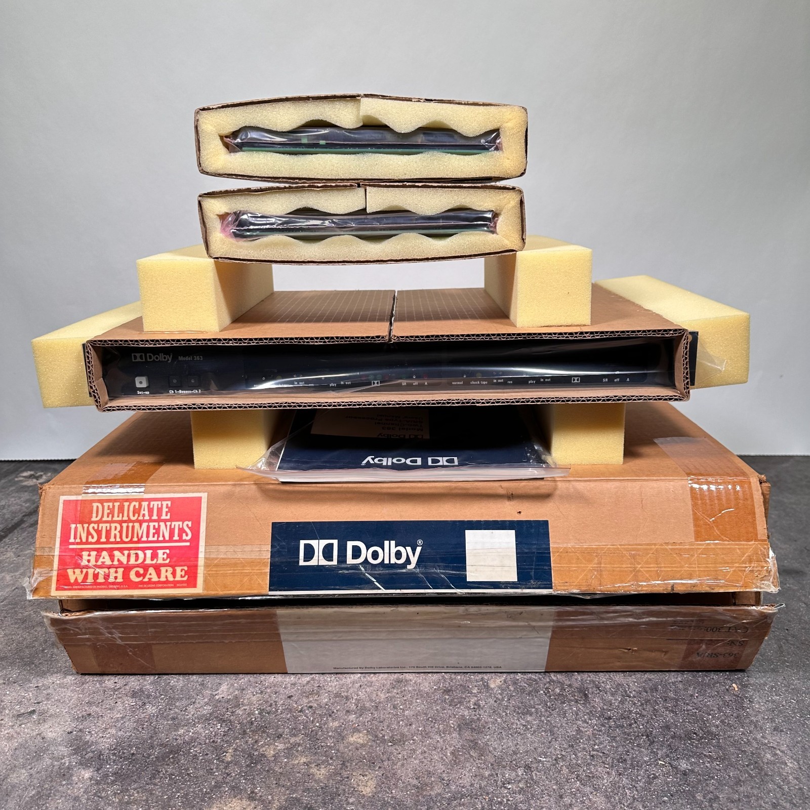 (New) Dolby 363 Two Channel SR/A-Type Processor w/ Cat Cards Box & Manual