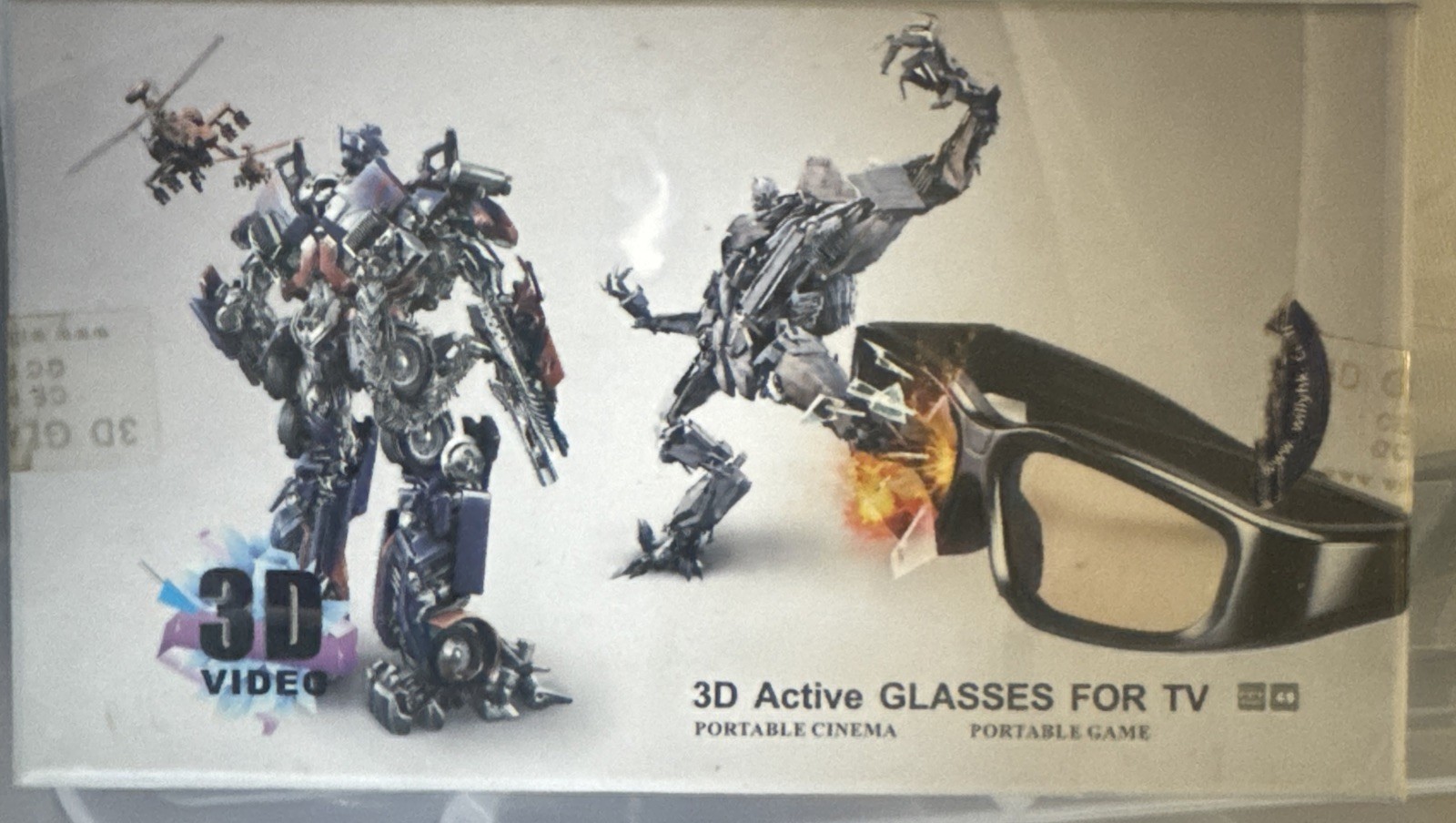 Willy Pair 3D Active Glasses For Tv  Rechargeable Comes W/ Items In Picture New