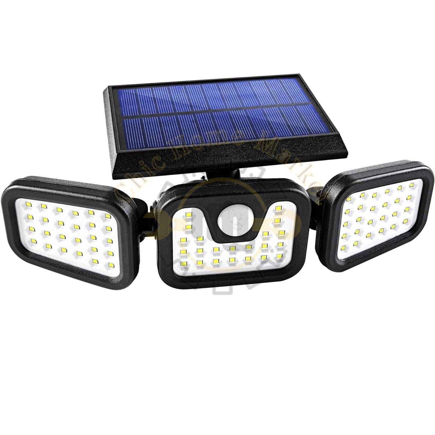 2 Pack LED Motion Sensor Solar Lights Outdoor IP65 Waterproof Security Lamp