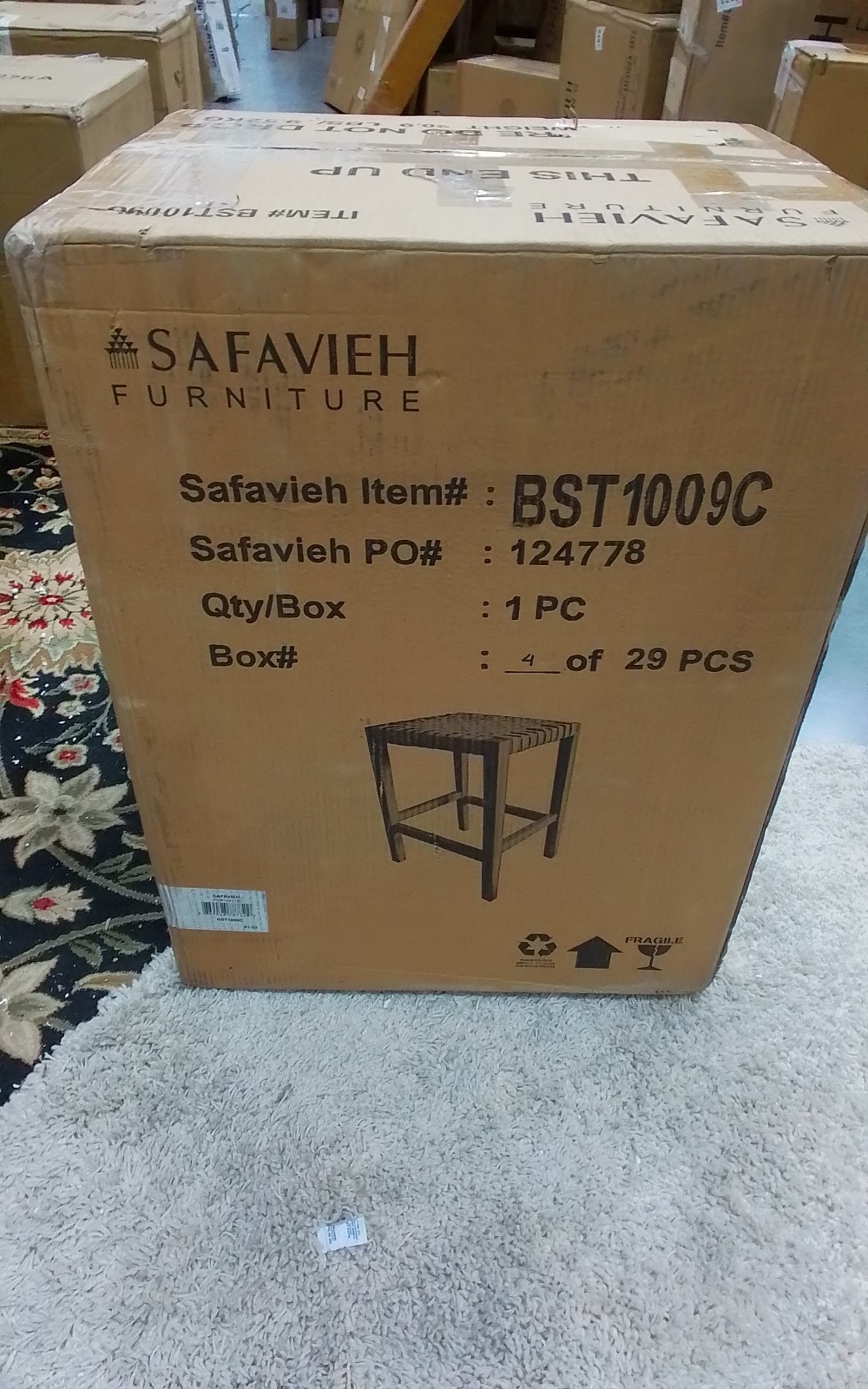 Safavieh CAPRI COUNTER STOOL, Reduced Price 2172766859 BST1009C
