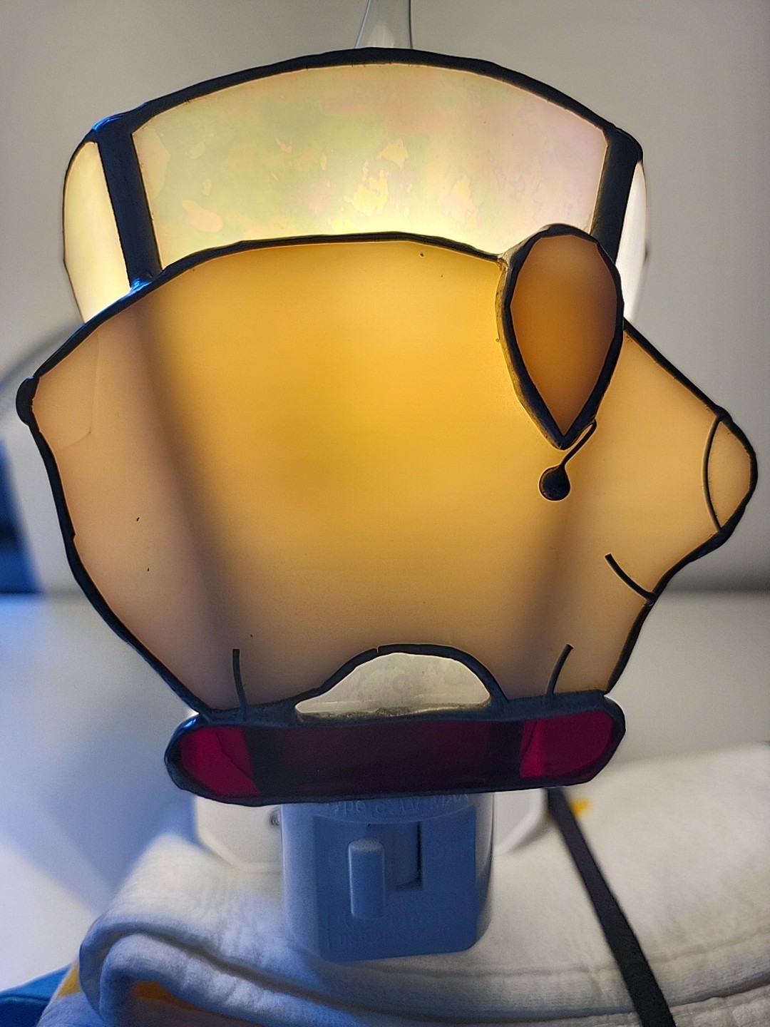 Pig Stained Glass Nightlight