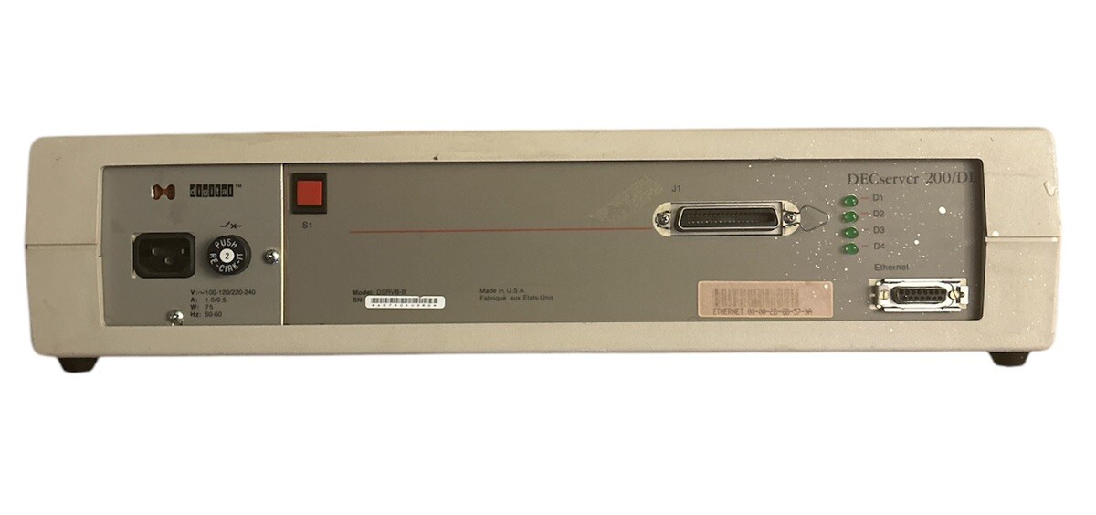 DECserver 200 / DL - POWERS ON - UNTESTED - READ DESCRIPTION!