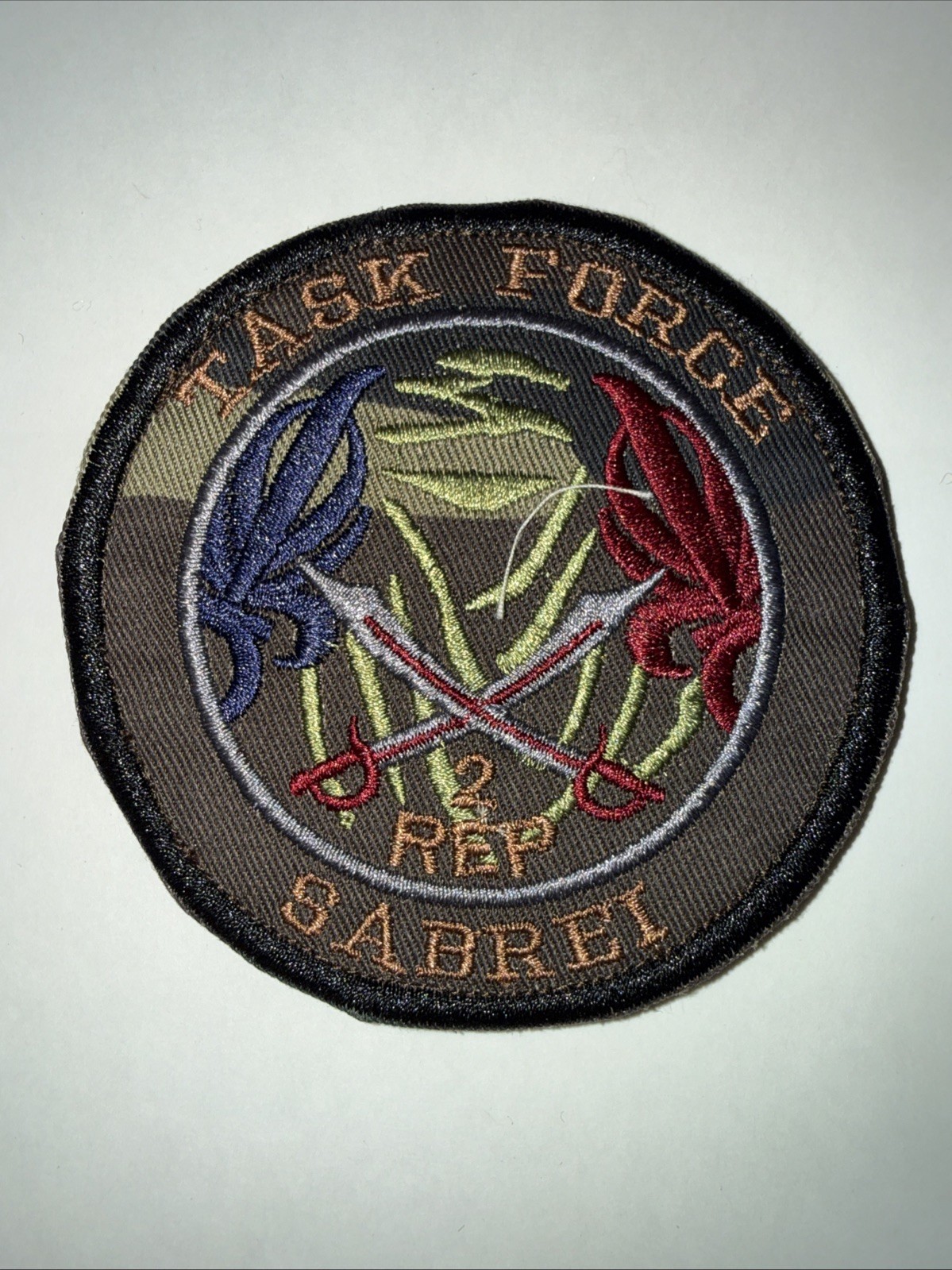 French Foreign Legion Airborne 2 Rep Task Force Sabre 1 Afgan War Patch Camo