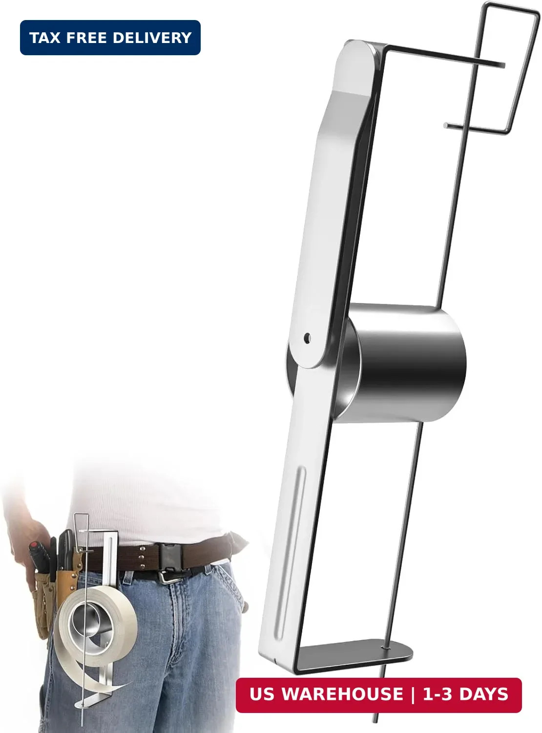 Drywall Tape Holder, Iron Drywall Tape Reel, Heavy Duty Powder Coated Steel Prev