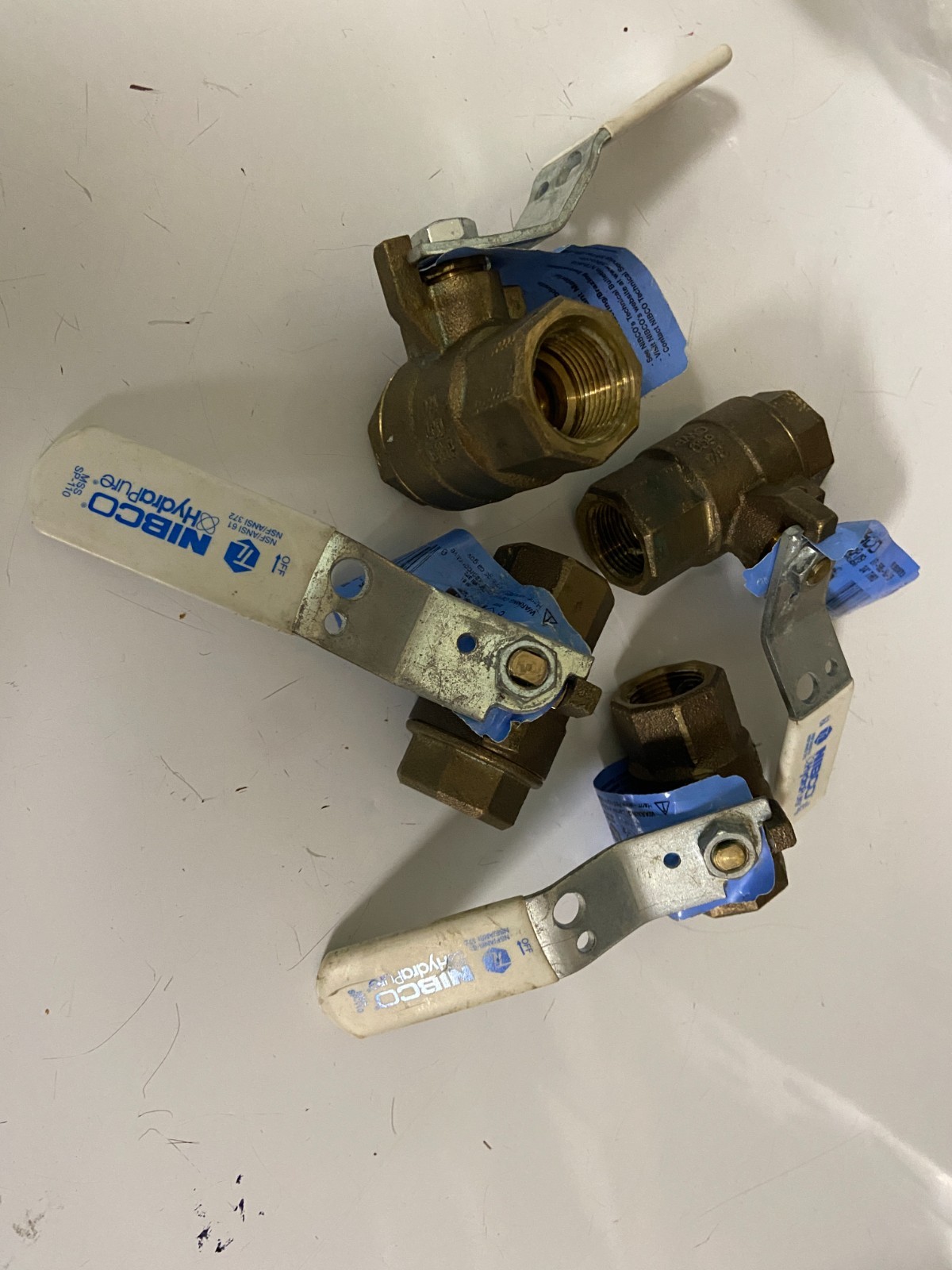LOT OF 4 Nibco 3/4" NL950WXS Bronze Ball Valve UT-585-80-LF