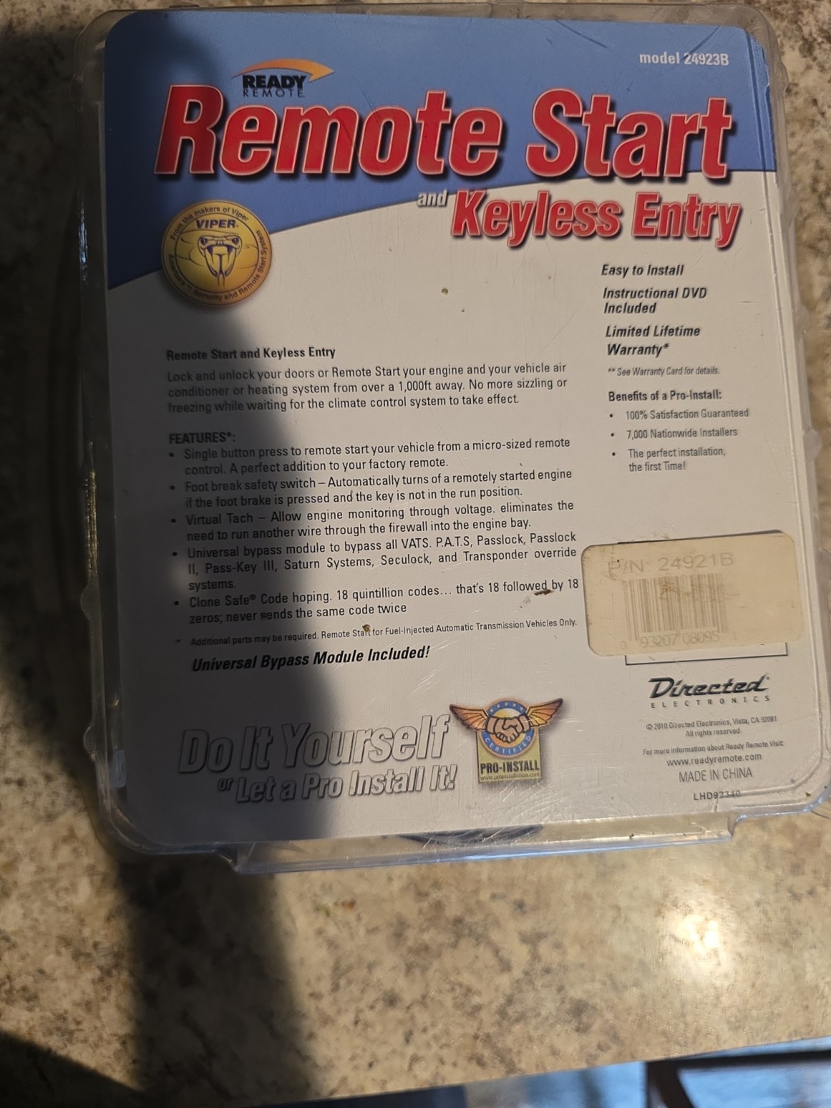 Ready Remote 24921 Basic Remote Start System